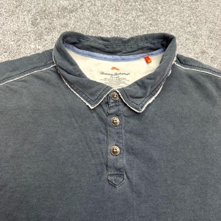 Tommy Bahama Tommy Bahama Polo Shirt Men's 2XL Gray Short Sleeve Casual Golf Activewear Classic Size US XXL / EU 58 / 5 - 3 Thumbnail