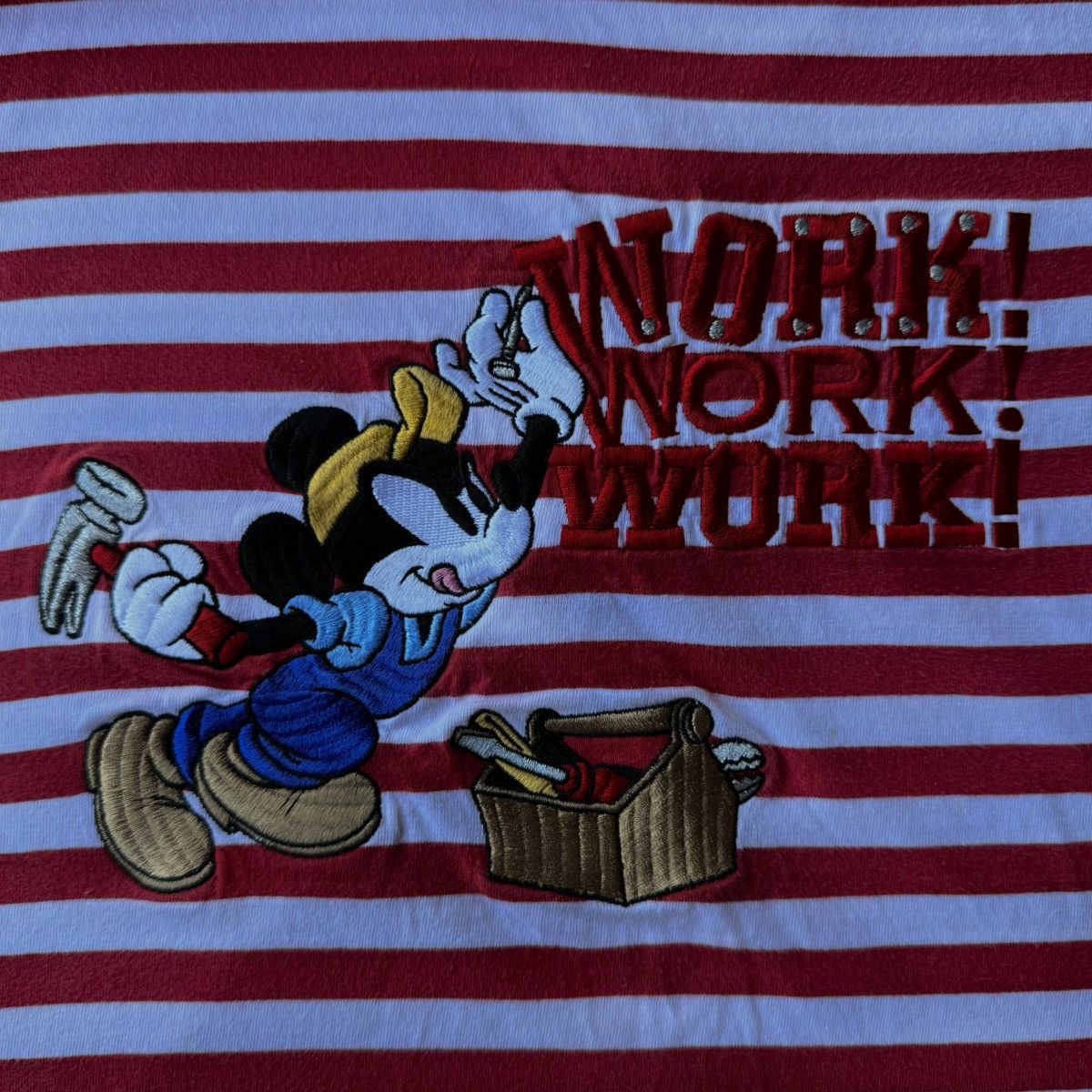 Disney MICKEY MOUSE “WORK WORK WORK” TEE Size US M / EU 48-50 / 2 - 2 Thumbnail