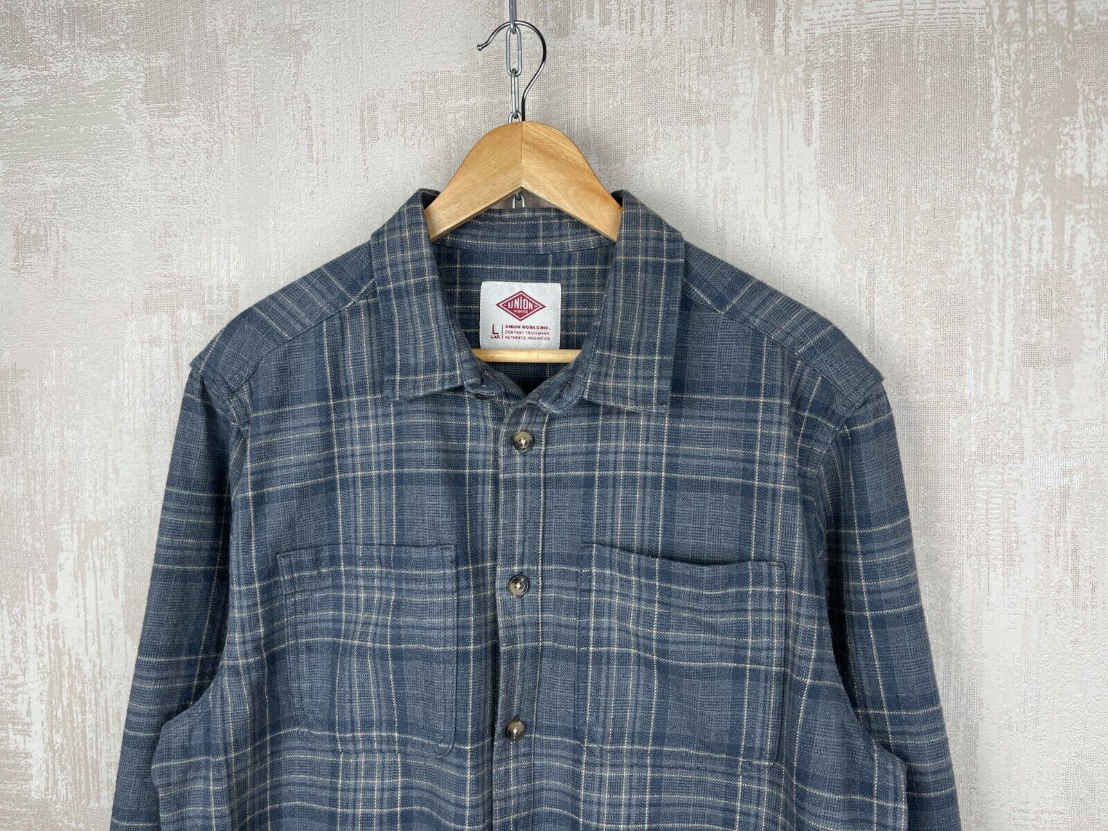 Other Union Works Inc Check Pockets Cotton Long Sleeve Shirt Size US L / EU 52-54 / 3 - 3 Thumbnail