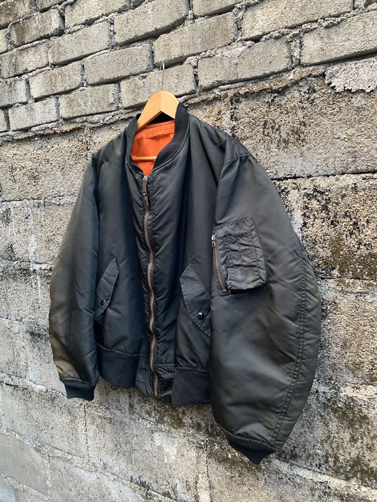 Alpha Industries 🔥SendOffer🔥Vintage Alpha Industries Bomber Jacket Size US L / EU 52-54 / 3 - 4 Thumbnail