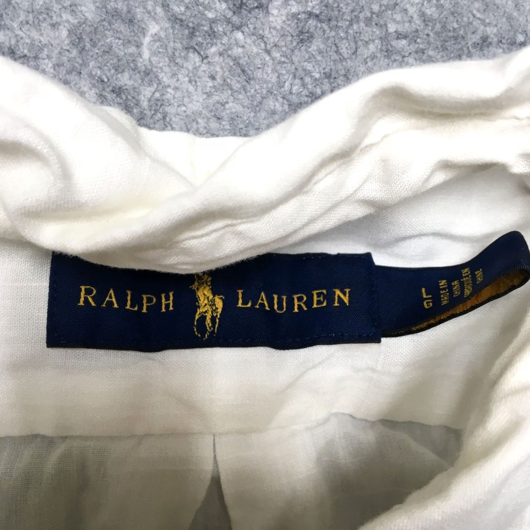 Polo Ralph Lauren Polo Ralph Lauren USA Flag Linen Blend Shirt Mens L White Fourth of JulyButton-Up Shirt Size US L / EU 52-54 / 3 - 5 Thumbnail