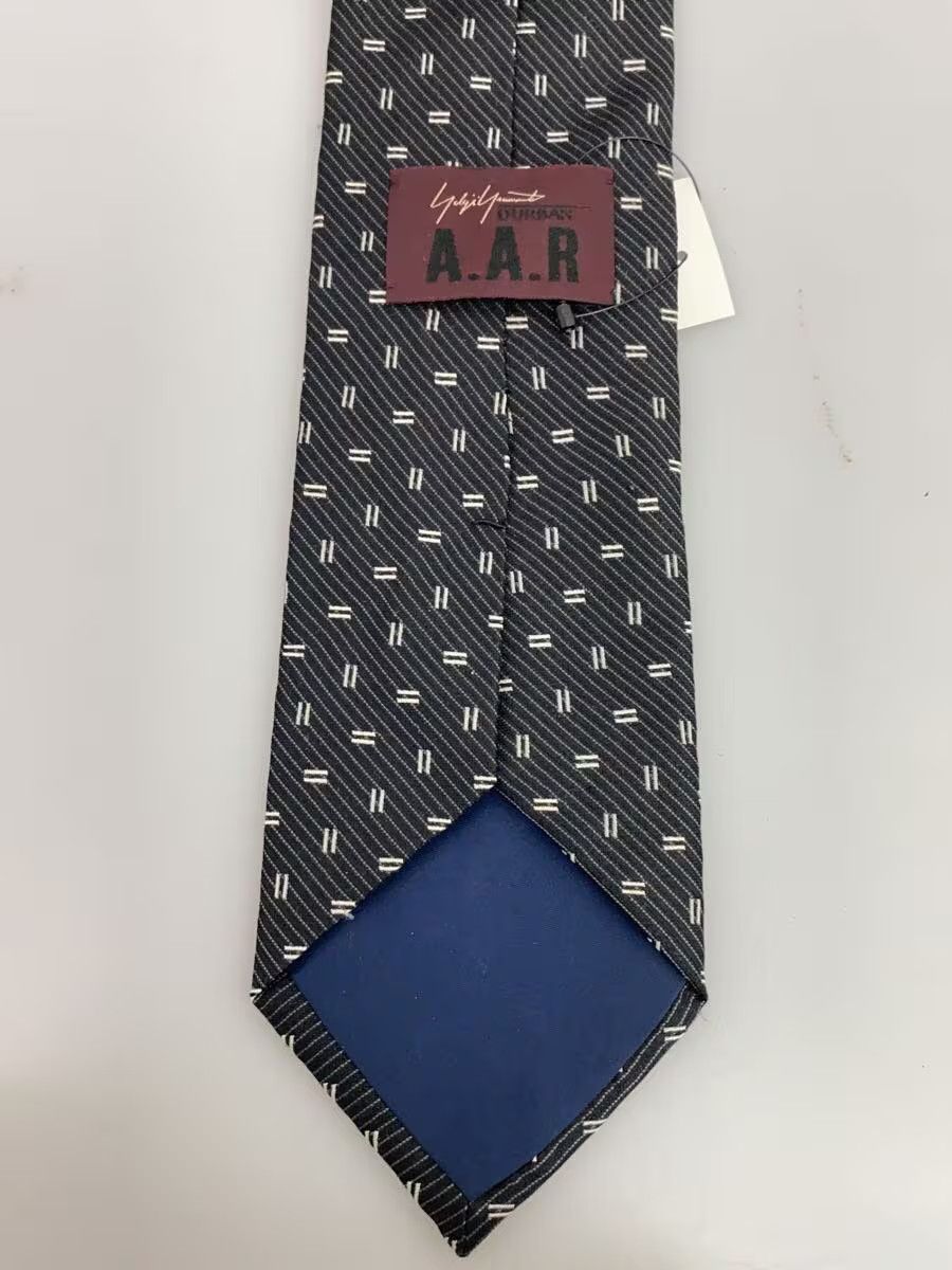 Yohji Yamamoto Yohji Yamamoto D’URBAN A.A.R Silk/Black/Men's Tie Size ONE SIZE - 4 Thumbnail