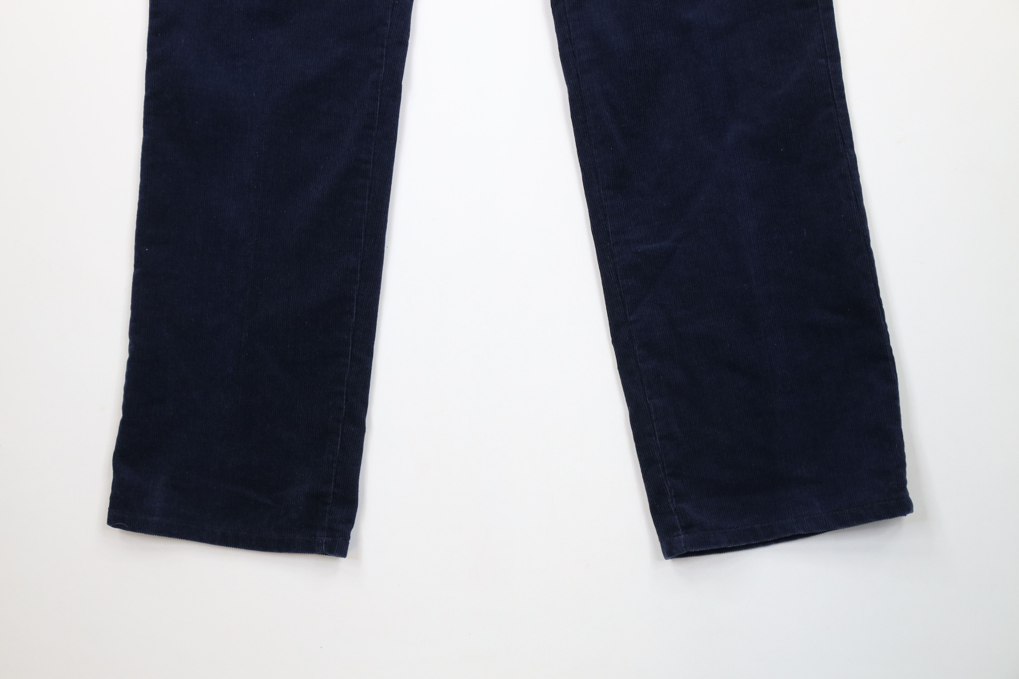 Lee × Vintage Vintage 90s Lee Wide Leg Corduroy Chino Pants Blue USA Size US 36 / EU 52 - 4 Thumbnail