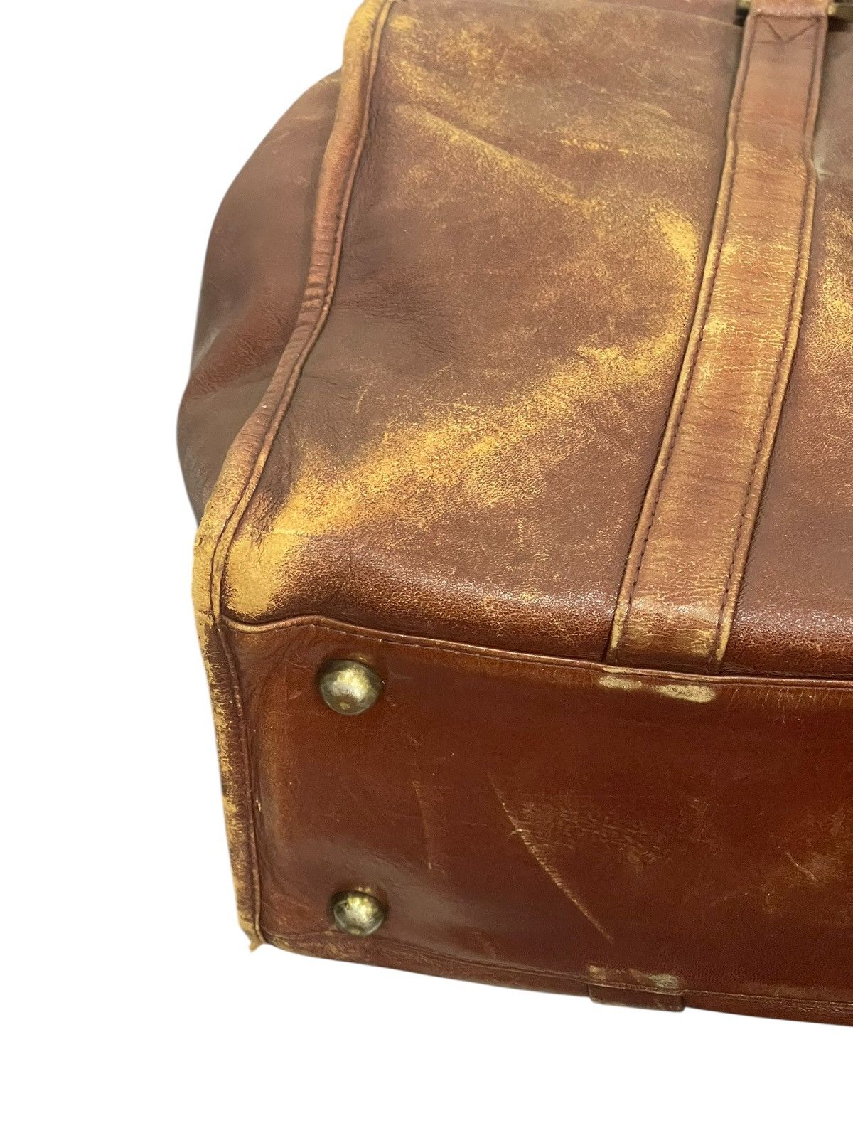 Pierre Balmain Full Leather Vtg 80s Pierre Balmain Beauty Patina Bag 2🟩1 Size ONE SIZE - 13 Thumbnail