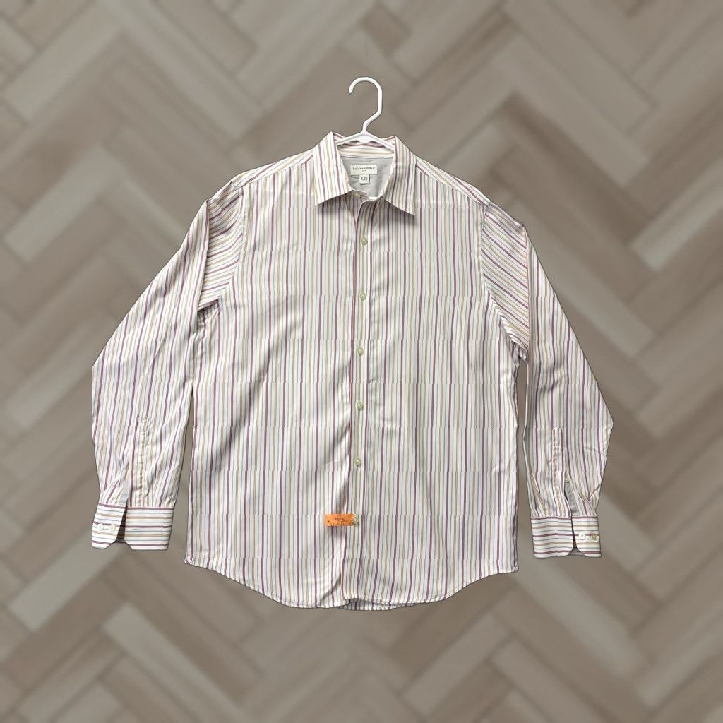 Banana Republic Banana Republic Striped Long Sleeve Button-Up Shirt Adult L Multicolor Casual Mens Size US L / EU 52-54 / 3 - 1 Thumbnail