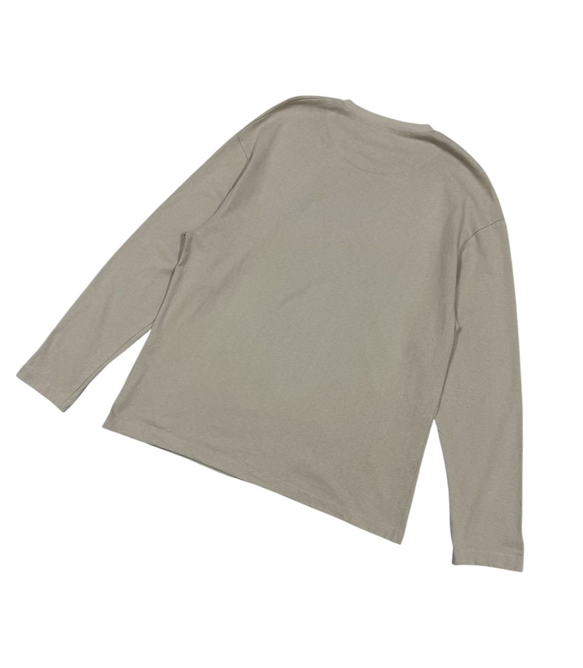 Jil Sander Authentic🌟Jil Sander LongSleeve Beige Tee Size US M / EU 48-50 / 2 - 15 Thumbnail