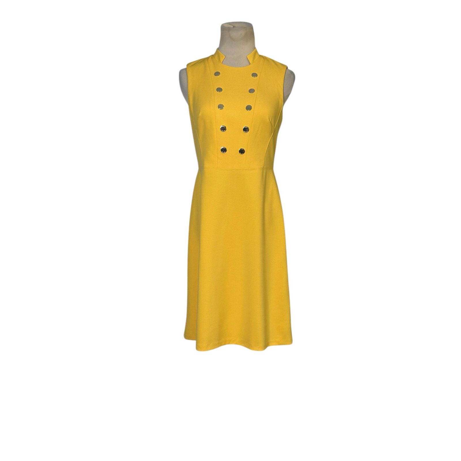 Tommy Hilfiger Tommy Hilfiger yellow crepe summer dress size 2 Size XS / US 0-2 / IT 36-38 - 13 Thumbnail