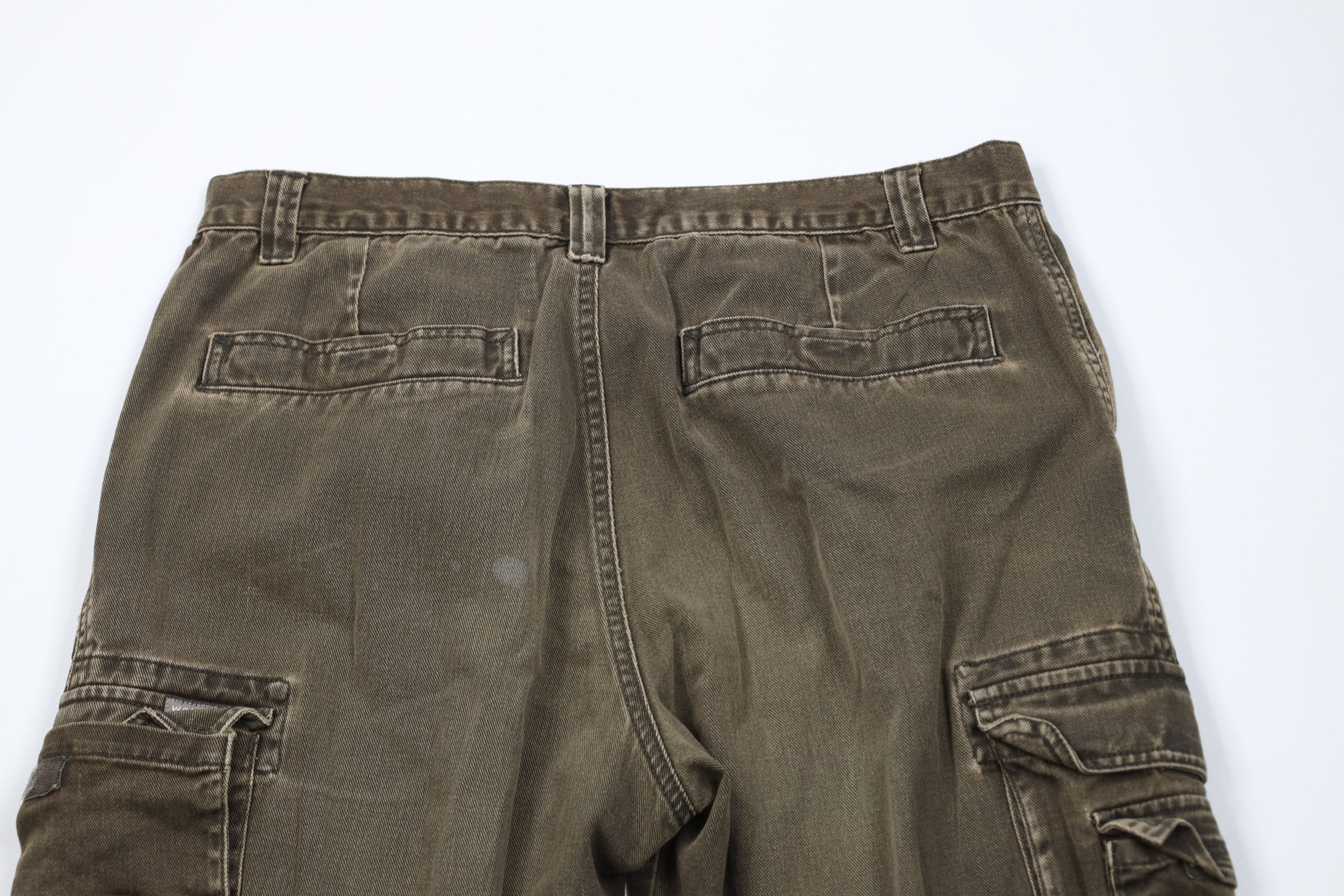 Vintage Vintage 90s Woolrich Wide Leg Denim Cargo Jeans Breen Cotton Size US 34 / EU 50 - 12 Thumbnail