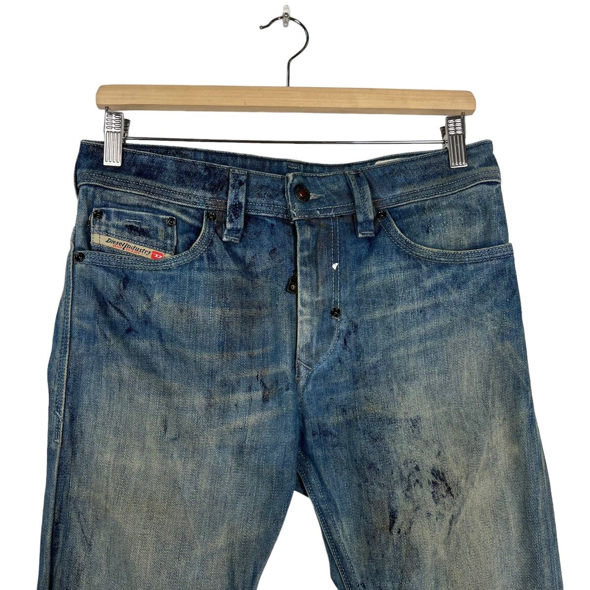 Diesel 🔥 DIESEL THANAZ WASH DYED PAIN SPLASH Size US 30 / EU 46 - 3 Thumbnail