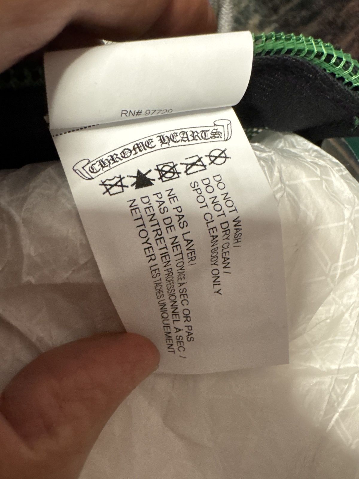 Chrome Hearts CH black & green trucker Size ONE SIZE - 5 Thumbnail