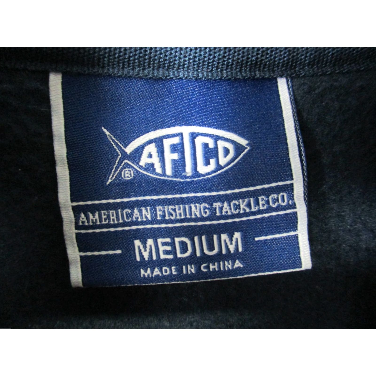 Vintage Aftco Jacket Mens Medium Quarter Zip Fleece Blue Pullover Fishing Size US M / EU 48-50 / 2 - 2 Thumbnail
