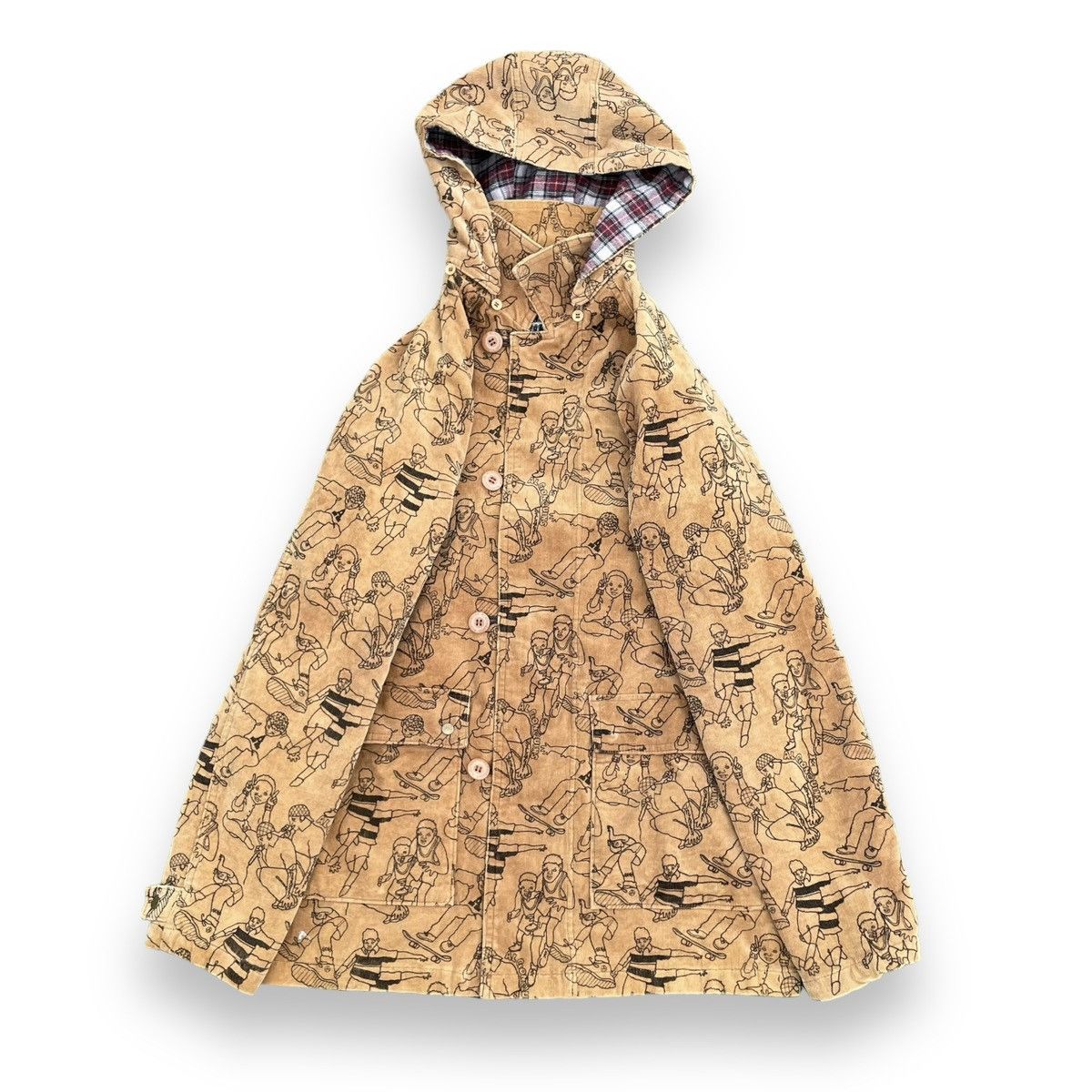 Hysteric Glamour 🇯🇵 ALGONQUINS CORDUROY FULL PRINT PUNK SKATE JACKET Size US M / EU 48-50 / 2 - 5 Thumbnail