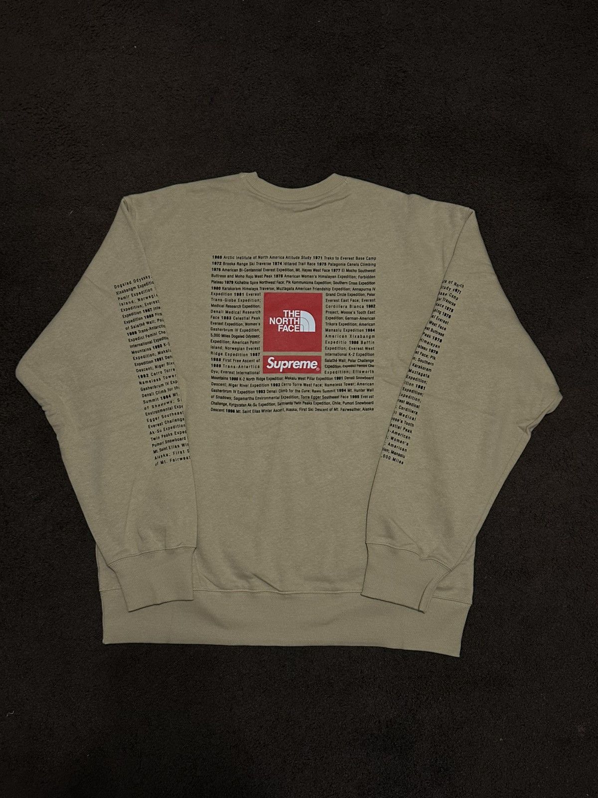 Supreme × The North Face Supreme The North Face Crewneck Khaki (Size Small) Size US S / EU 44-46 / 1 - 2 Thumbnail