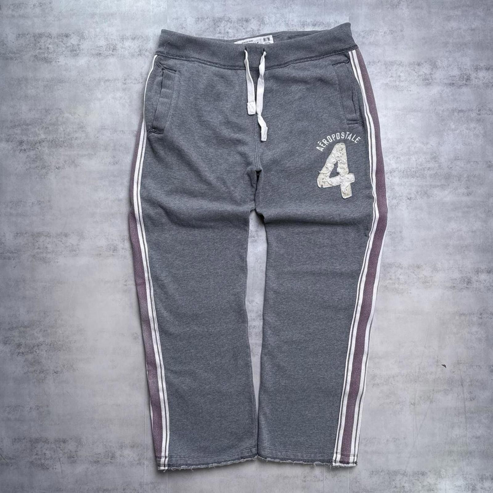 Aeropostale Y2K Aeropostale 00s Gray Grunge Sweatpants Size 32" / US 10 / IT 46 - 1 Thumbnail
