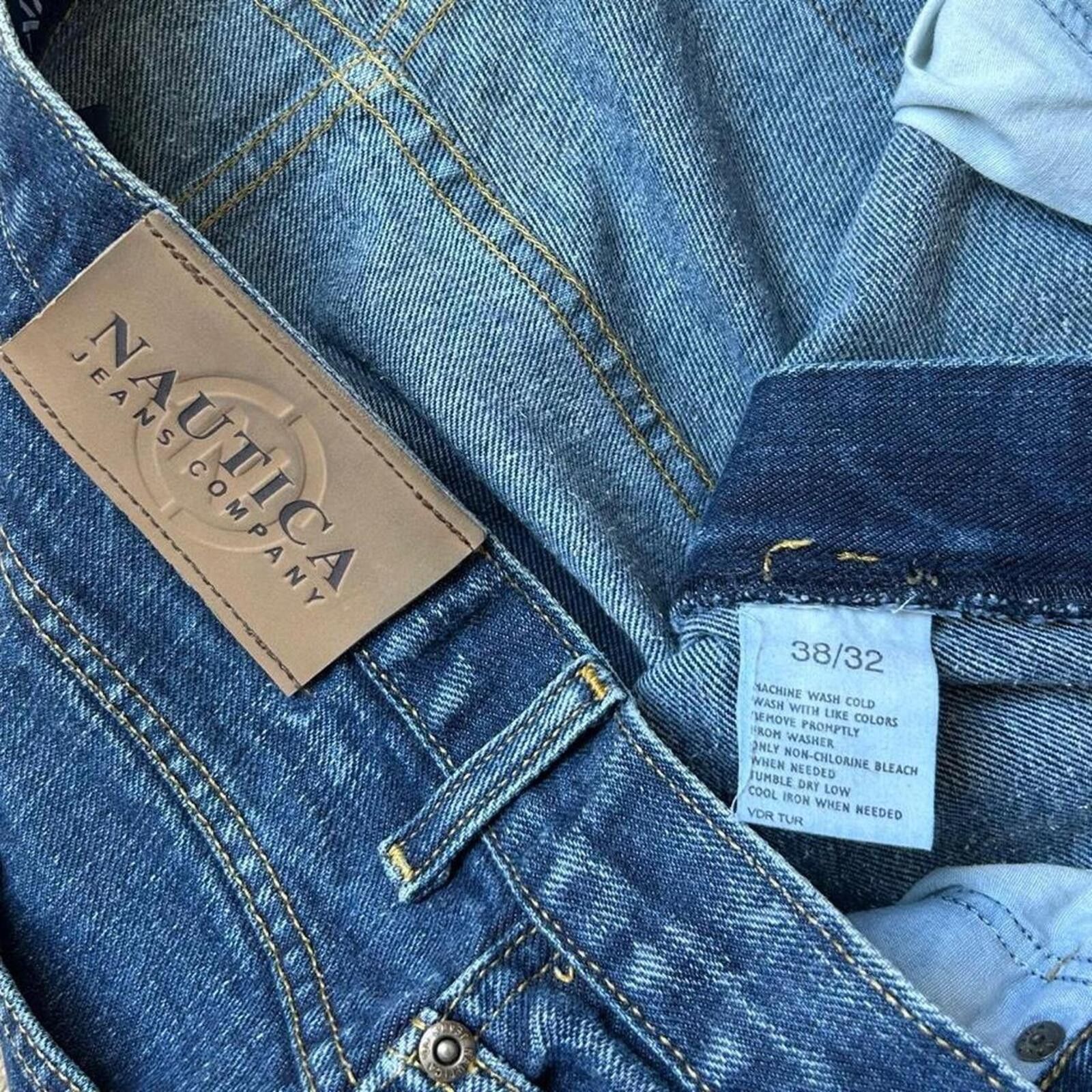 Nautica Vintage 90’s Nautica Jeans Baggy Pants size 38/32 Wide Leg Size US 38 / EU 54 - 7 Thumbnail
