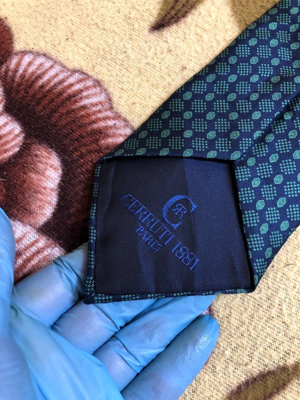 Cerruti 1881 Vintage Cerruti Silk Patterned Tie Size ONE SIZE - 3 Thumbnail