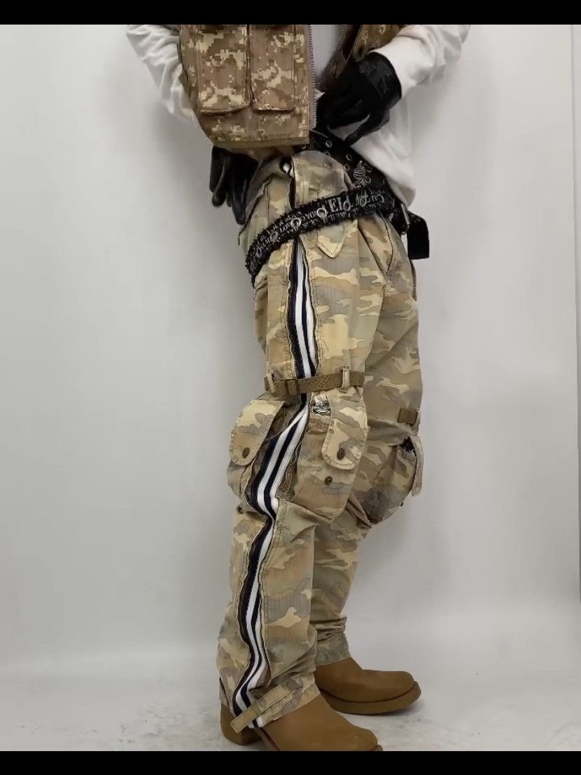 PPFM RARE💥PPFM Hypric Track Long Zipper Camouflage Tactical Pants Size US 33 - 21 Thumbnail