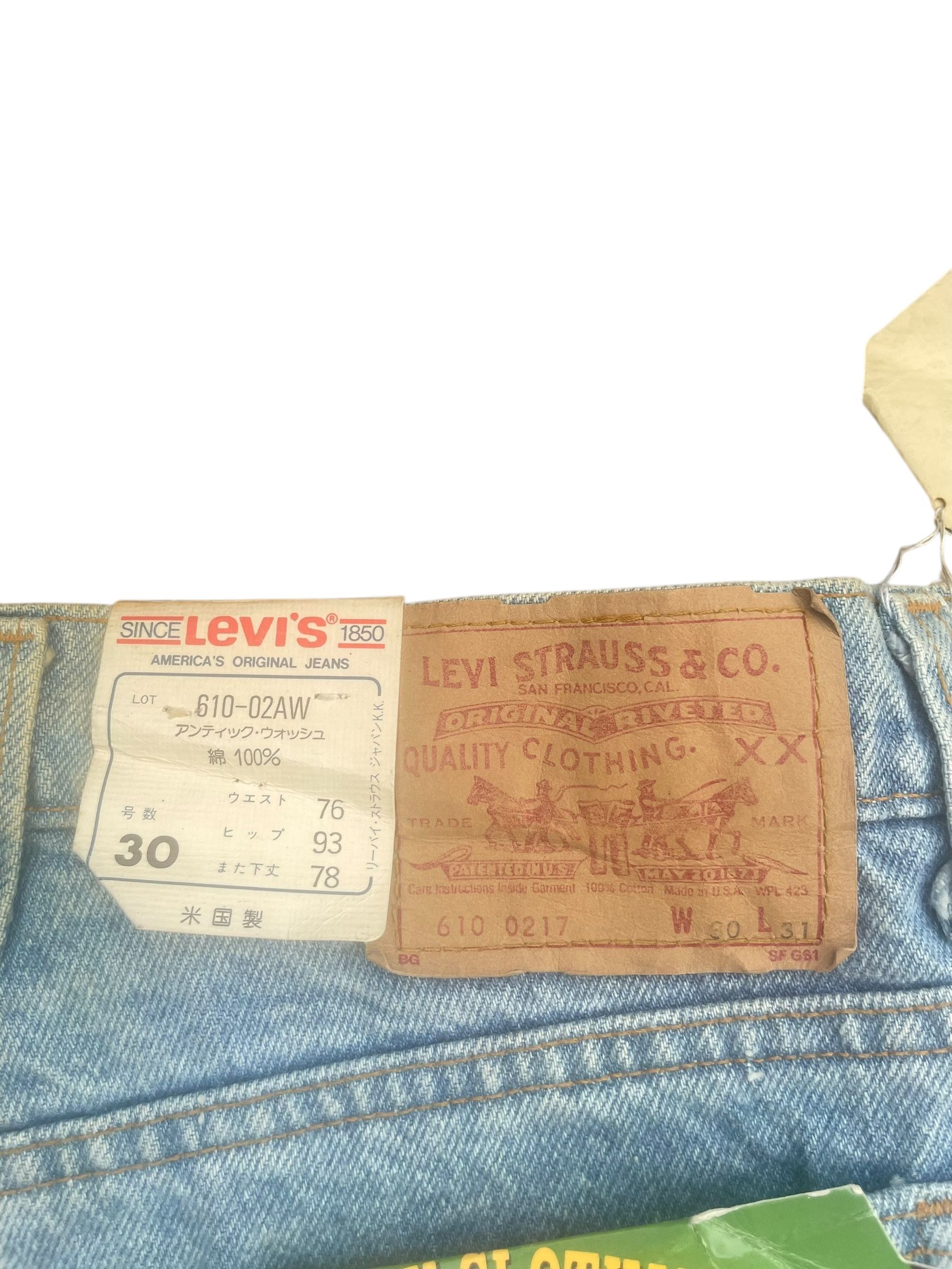 Levi's Vintage 1998 Levis 610 With Tag Size 29" - 8 Thumbnail