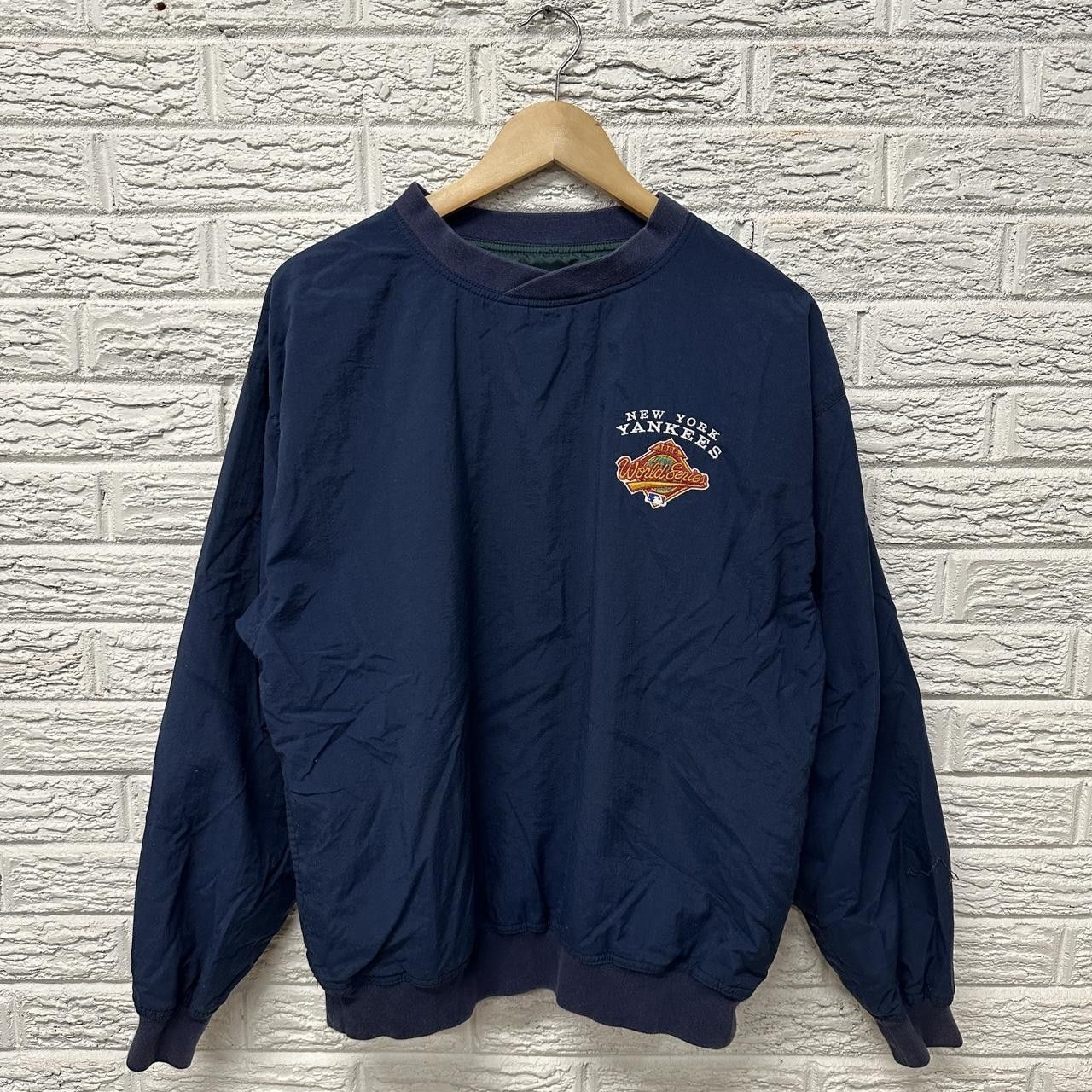 Vintage Vintage New York Yankees Windbreaker Jacket Medium Size US M / EU 48-50 / 2 - 2 Thumbnail
