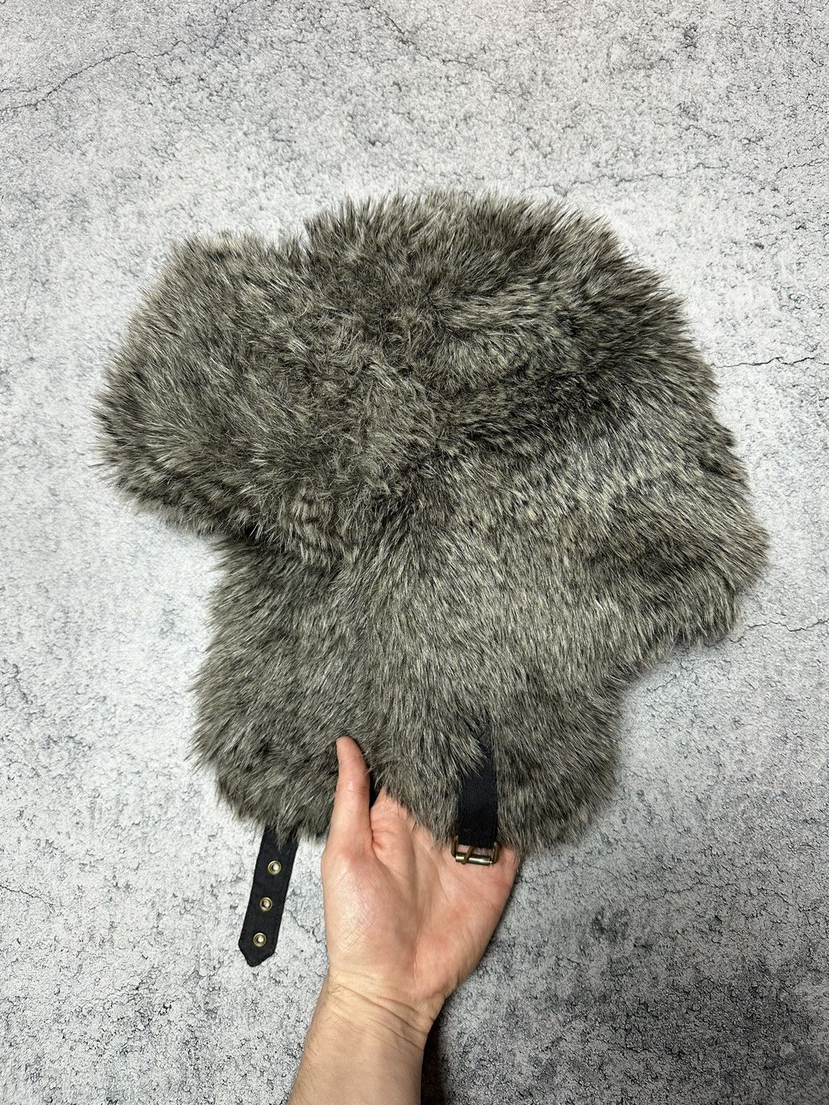Hysteric Glamour Vintage Y2K Fuzzy Ushanka Beanie Hat Mohair Faux Fur Size ONE SIZE - 5 Thumbnail