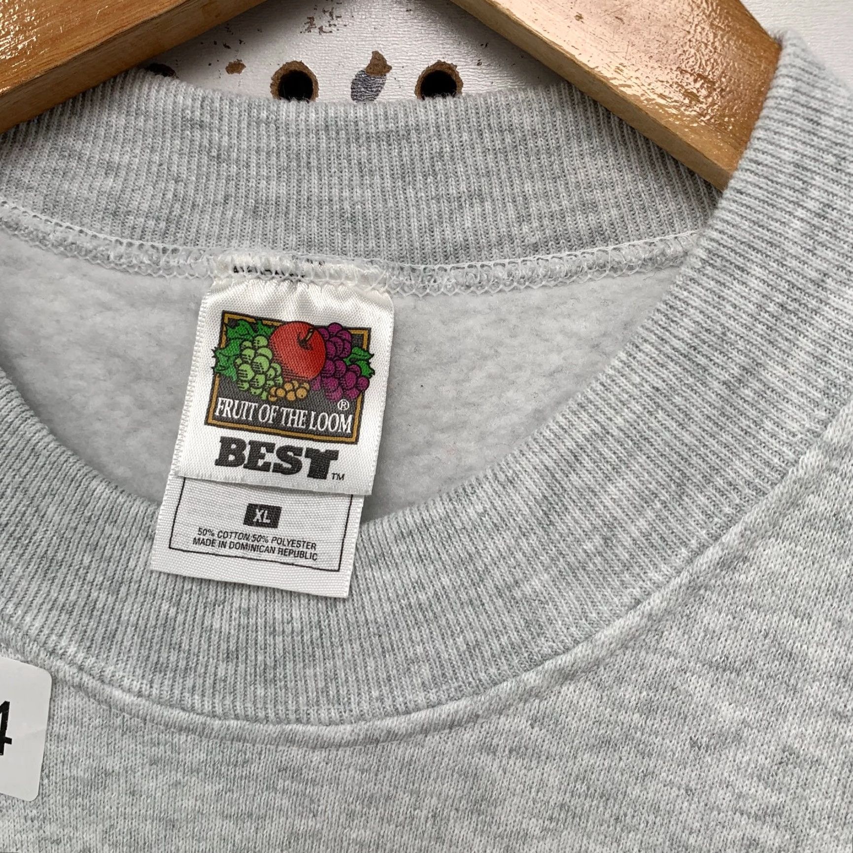 Fruit Of The Loom Vintage Sweatshirt Mens XL Gray Fleece Dog Puppy Funny Golden Retriever Size US XL / EU 56 / 4 - 4 Thumbnail