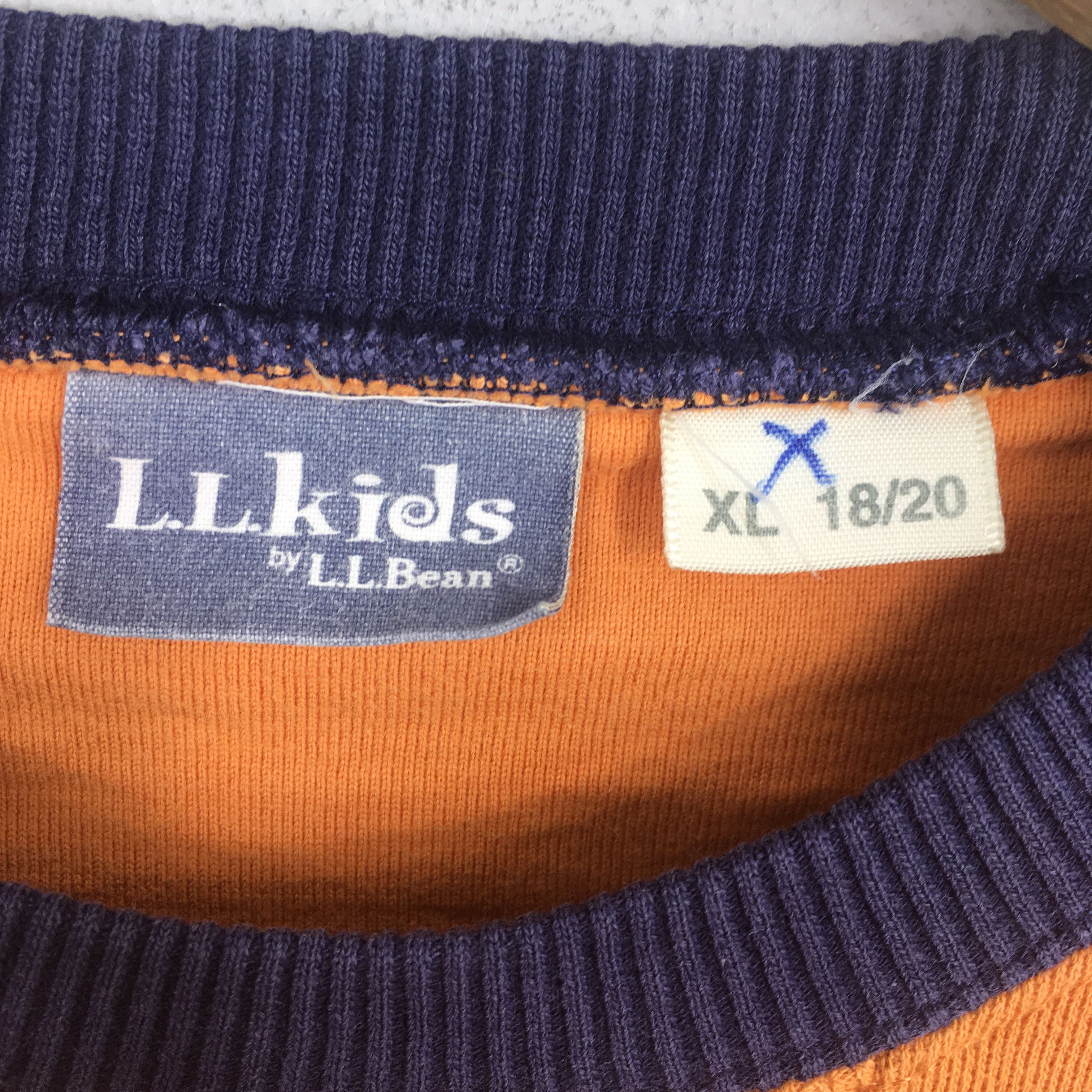 L.L. Bean × Vintage Vintage LL Bean Usa Orange Sweatshirt Small Size US S / EU 44-46 / 1 - 5 Thumbnail