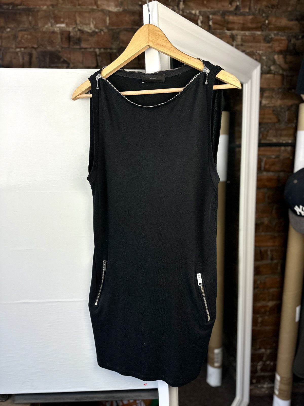 blue collared dress Camden Poplin Collared Shirt Dress Black / XL by Sugarlips