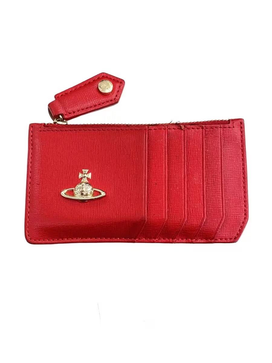 Vivienne Westwood Orb Leather Card Holder Zip Wallet Size ONE SIZE - 1 Thumbnail