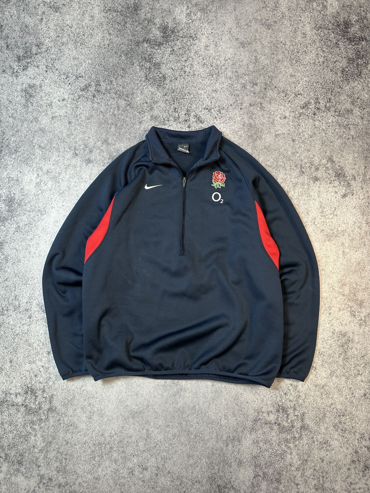 Nike × Vintage Y2k vintage Nike England Long Rugby Jacket Streetwear L Rare Size US L / EU 52-54 / 3 - 1 Thumbnail