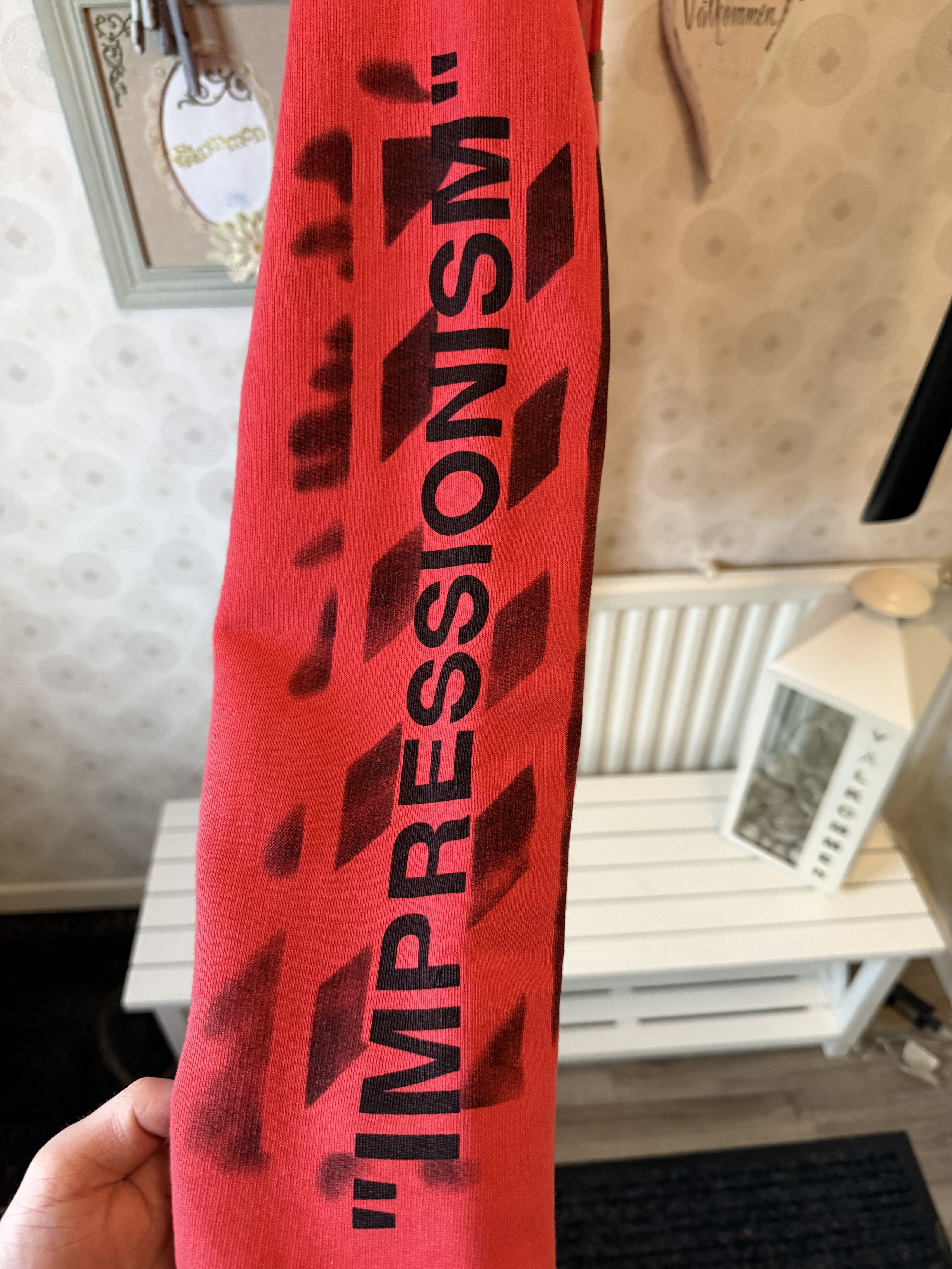 Off-White Off White Diag Stencil Hoodie Red (2019) Size US S / EU 44-46 / 1 - 3 Thumbnail