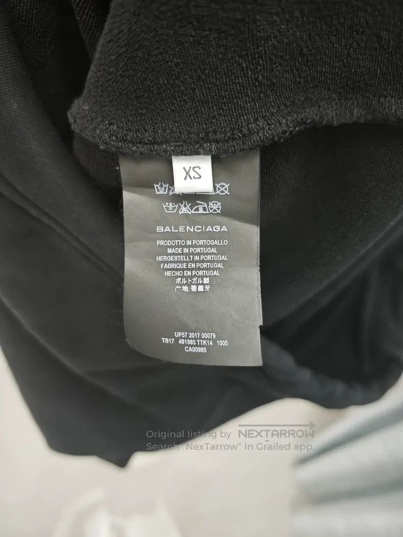 Balenciaga Balenciaga Black Hooded Sweatshirt Size US XS / EU 42 / 0 - 4 Thumbnail