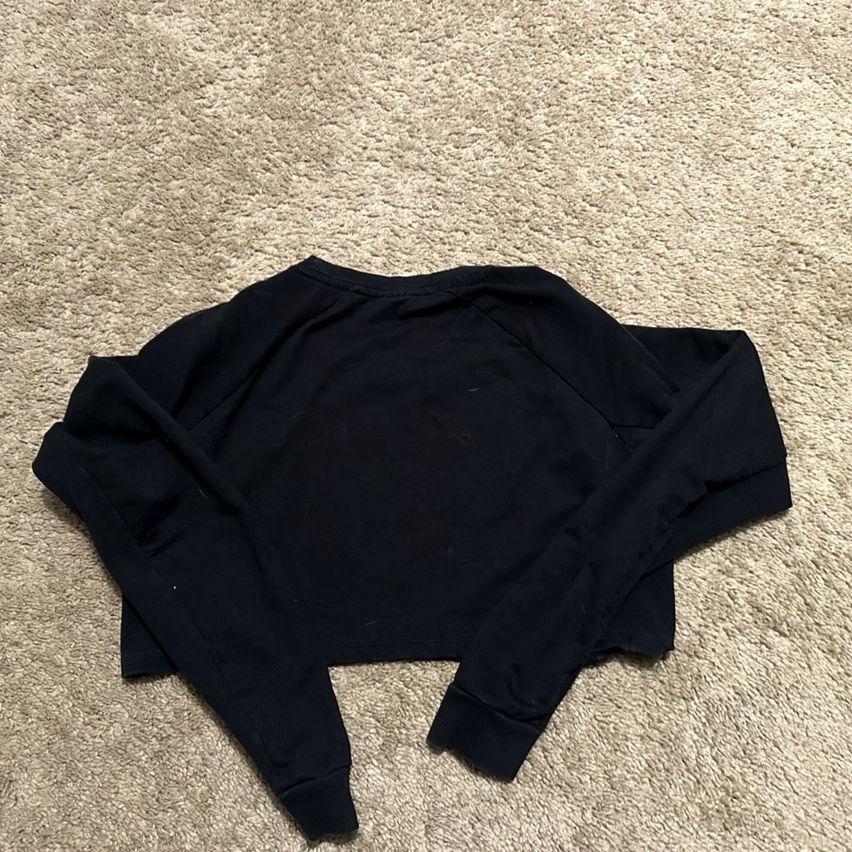 Gymshark Gymshark Cropped Sweatshirt Womens Medium Pullover Drawstrings Black Logo Crew Neck All Seasons Activewear Hoodie Mens? Size M / US 6-8 / IT 42-44 - 5 Thumbnail
