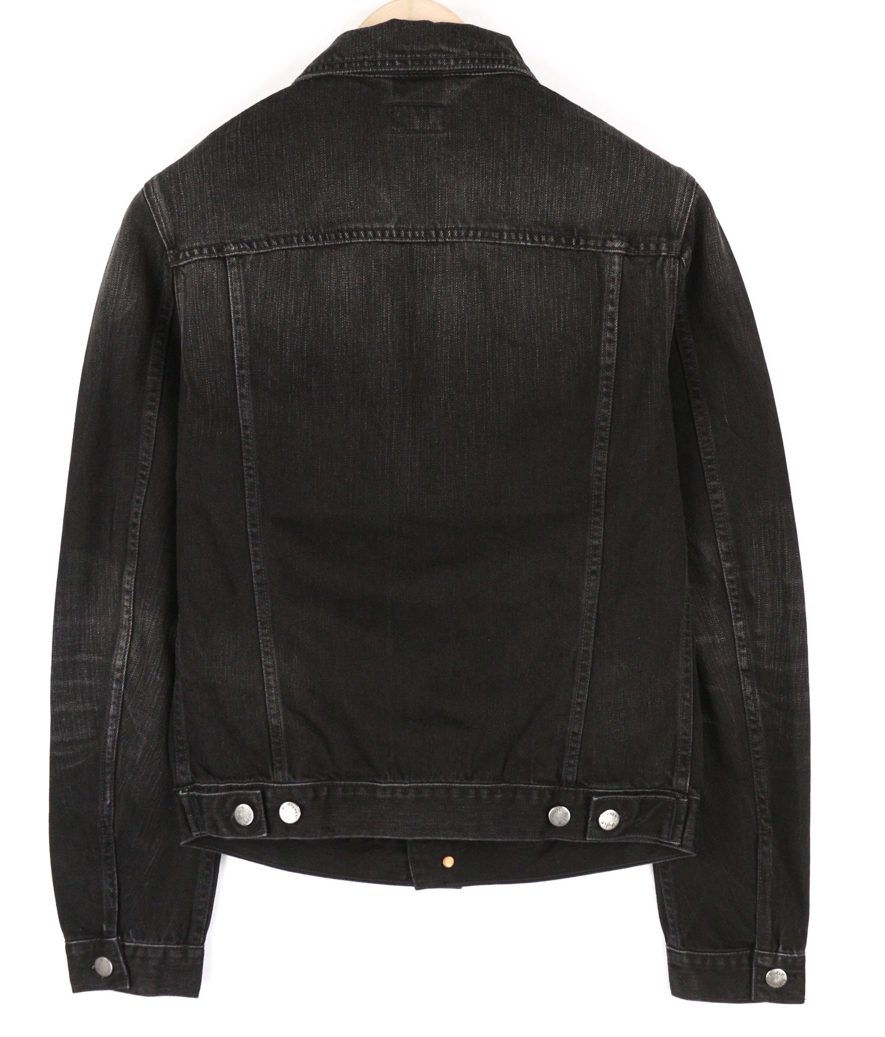 Nudie Jeans BILLY S Black Lotus Organic Polo Washed Jacket 81962 Size US S / EU 44-46 / 1 - 2 Thumbnail