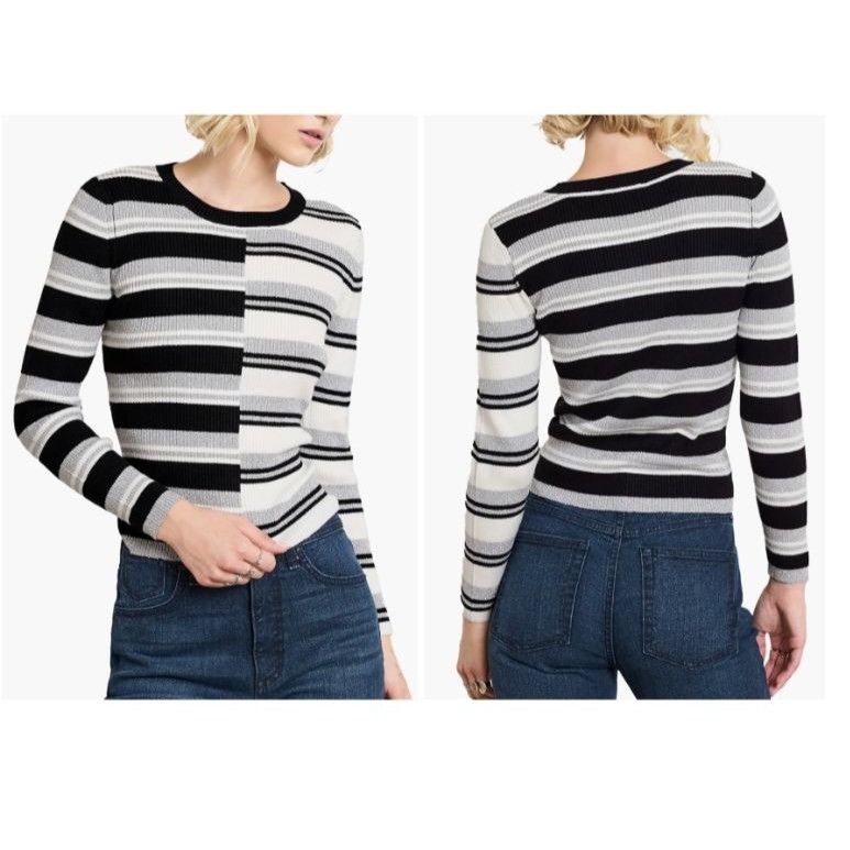 Other Circus NY Women's Colorblock Stripe Rib knit Pullover Sweate Size XS / US 0-2 / IT 36-38 - 1 Thumbnail