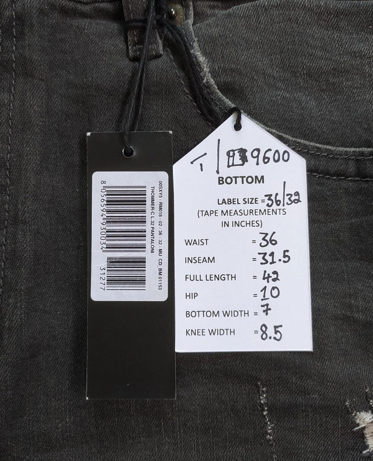 Diesel Diesel THOMMER-C L.32 MENS JEANS T/9600 Size US 36 / EU 52 - 6 Thumbnail