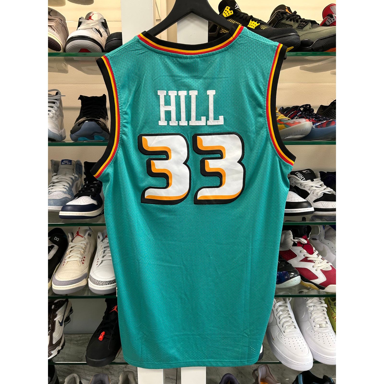 Adidas Adidas Hardwood Classics Detroit Pistons Hill #33 Jersey XL Size US XL / EU 56 / 4 - 3 Thumbnail