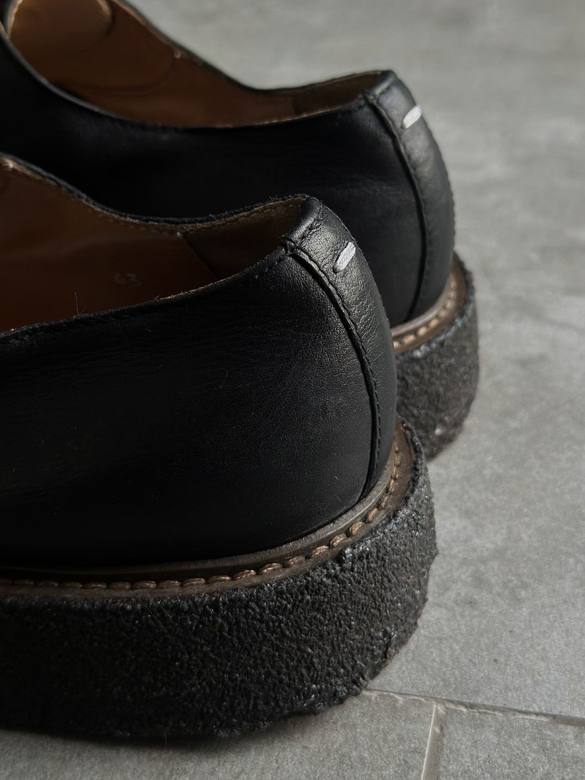 Maison Margiela AW14 CREPE SOLE DERBY SHOES Size US 10 / EU 43 - 11 Thumbnail