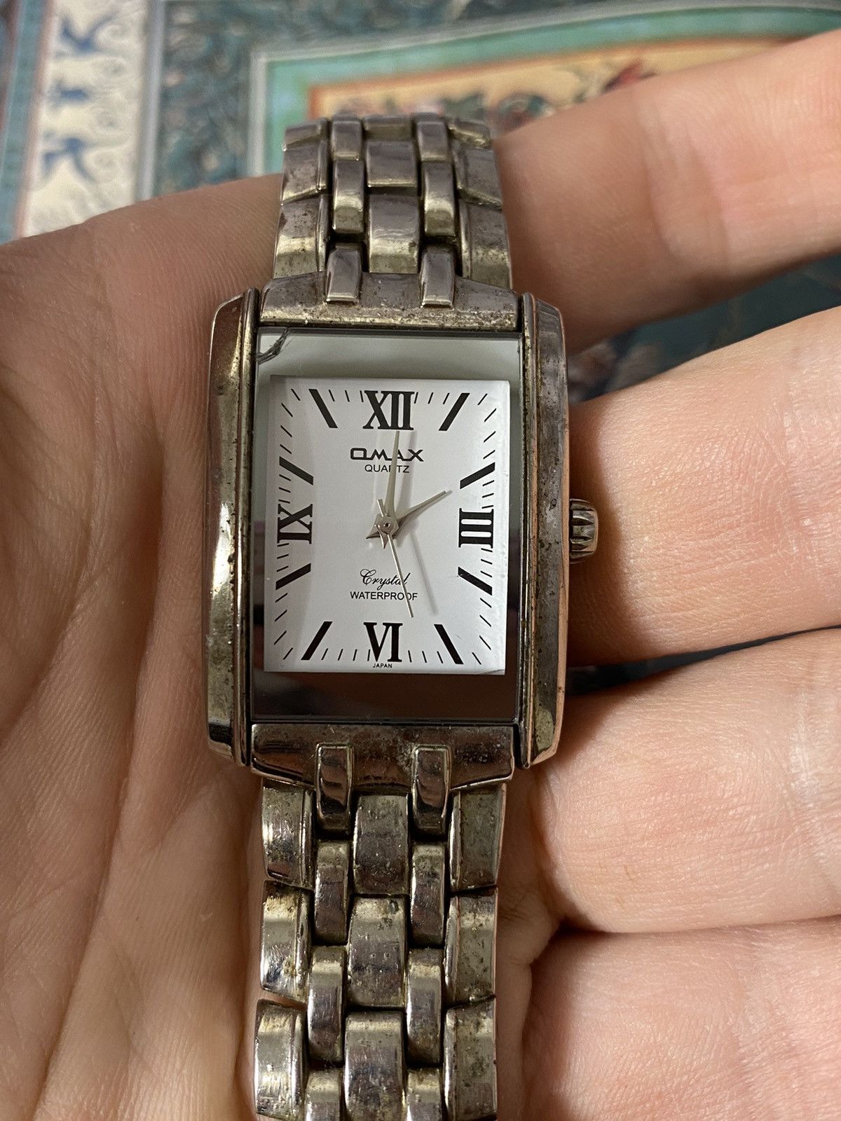 Japanese Brand OMAX Quartz Vintage Rectangular Watch Size ONE SIZE - 9 Thumbnail
