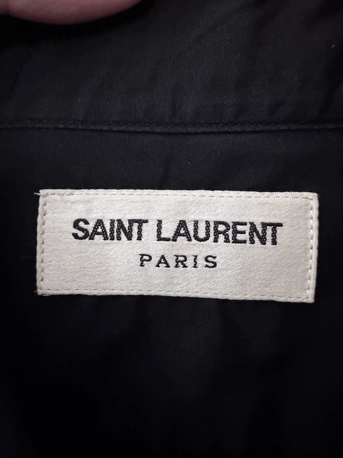 Saint Laurent Paris Sz 40 Saint Laurent Paris by Hedi 13AW Runway Formal Shirt- Size US L / EU 52-54 / 3 - 5 Thumbnail