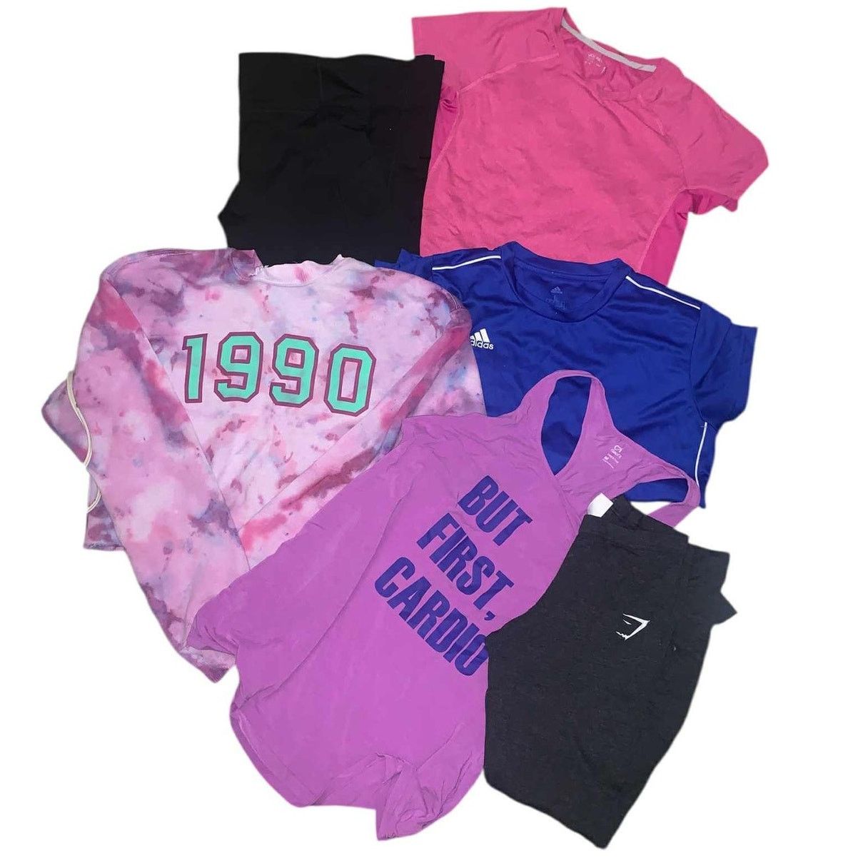 Adidas 6 Athletic Workout Gym Leggings Tank T-Shirt Sweatshirt SM Size S / US 4 / IT 40 - 4 Thumbnail