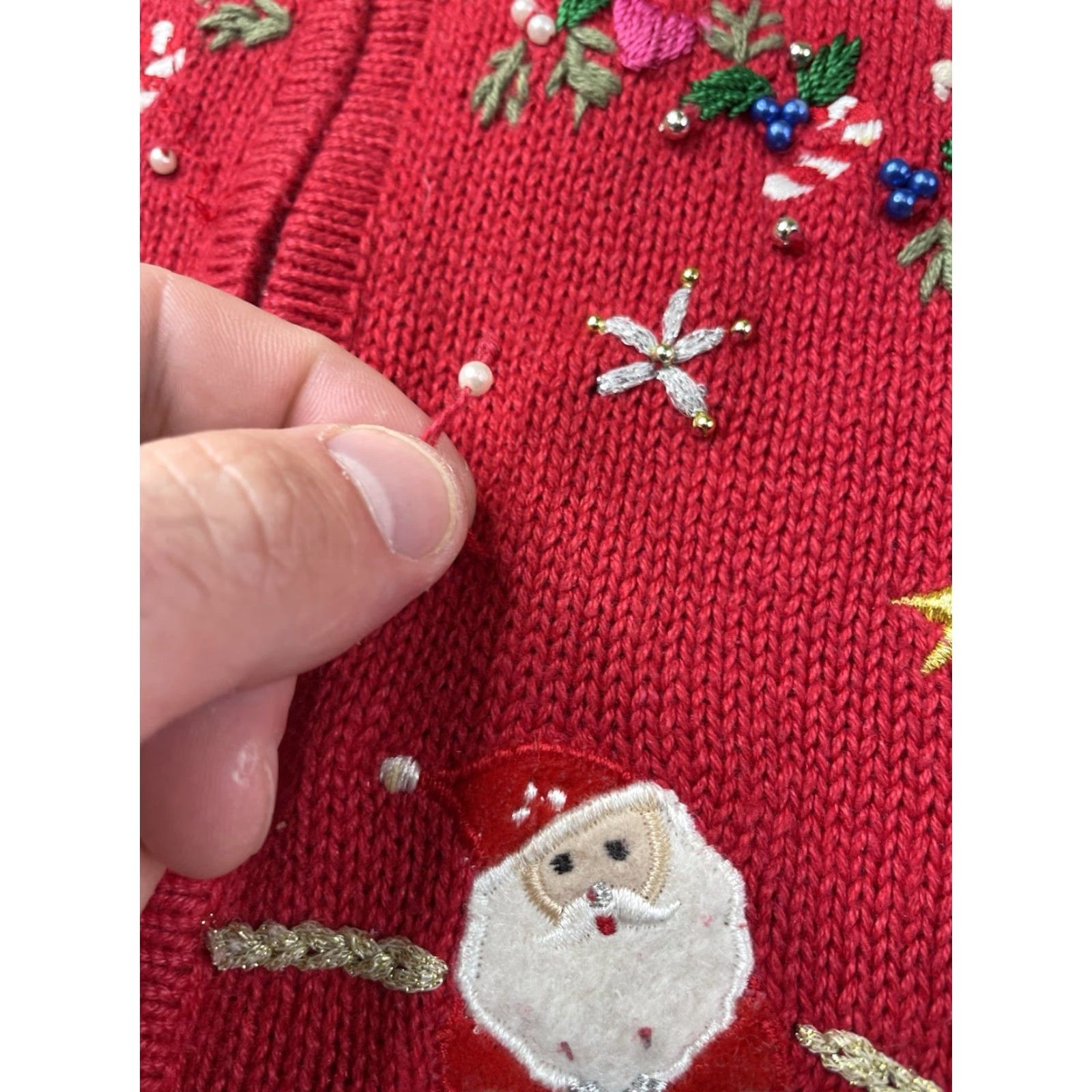 Vintage VINTAGE Ugly Designer Originals Studio Womens Christmas Vest Knit Womens Large Size L / US 10 / IT 46 - 4 Thumbnail