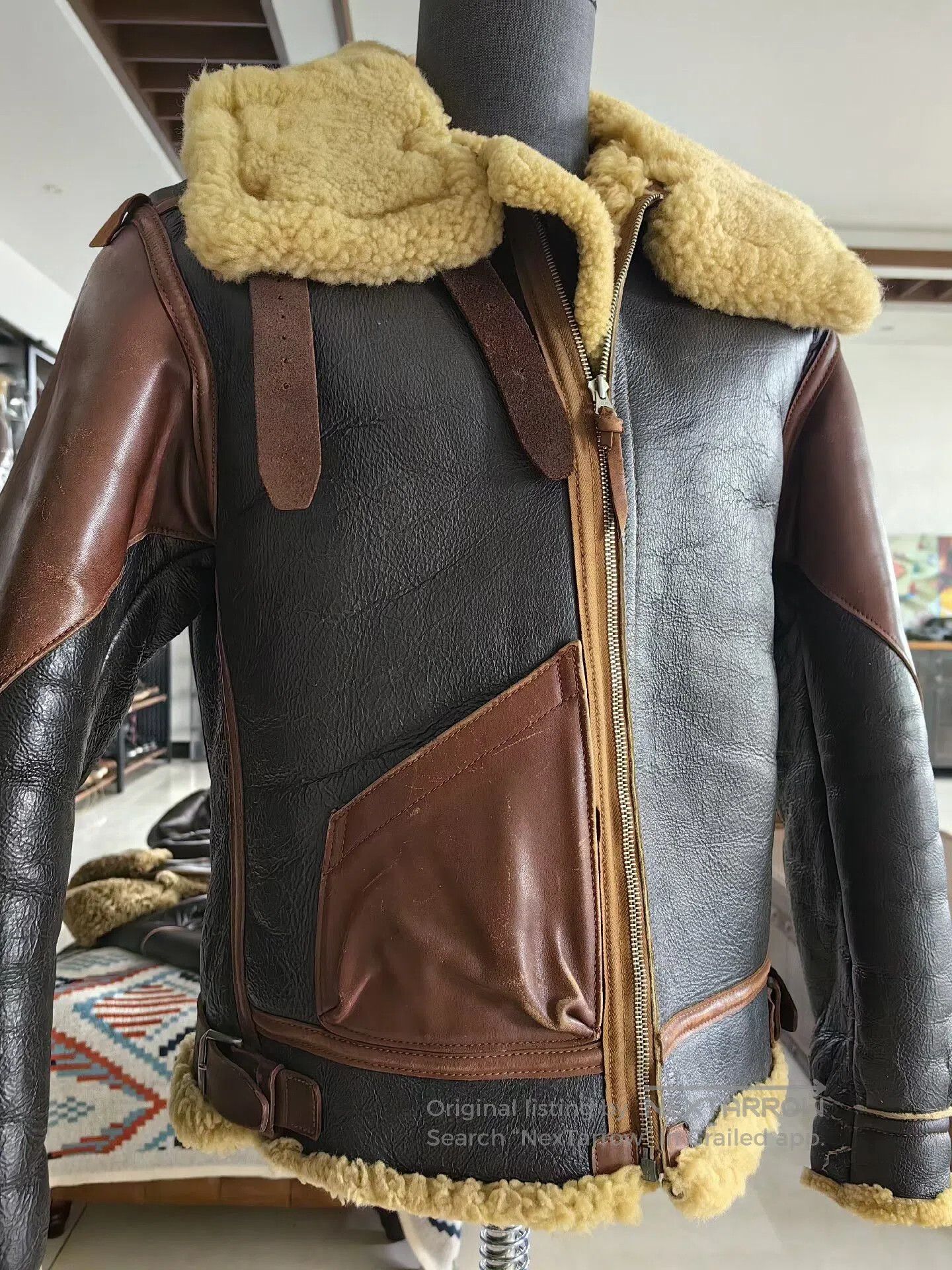 The Real McCoy's real mccoy's b3 shearling flight jacket. Size US M / EU 48-50 / 2 - 3 Thumbnail
