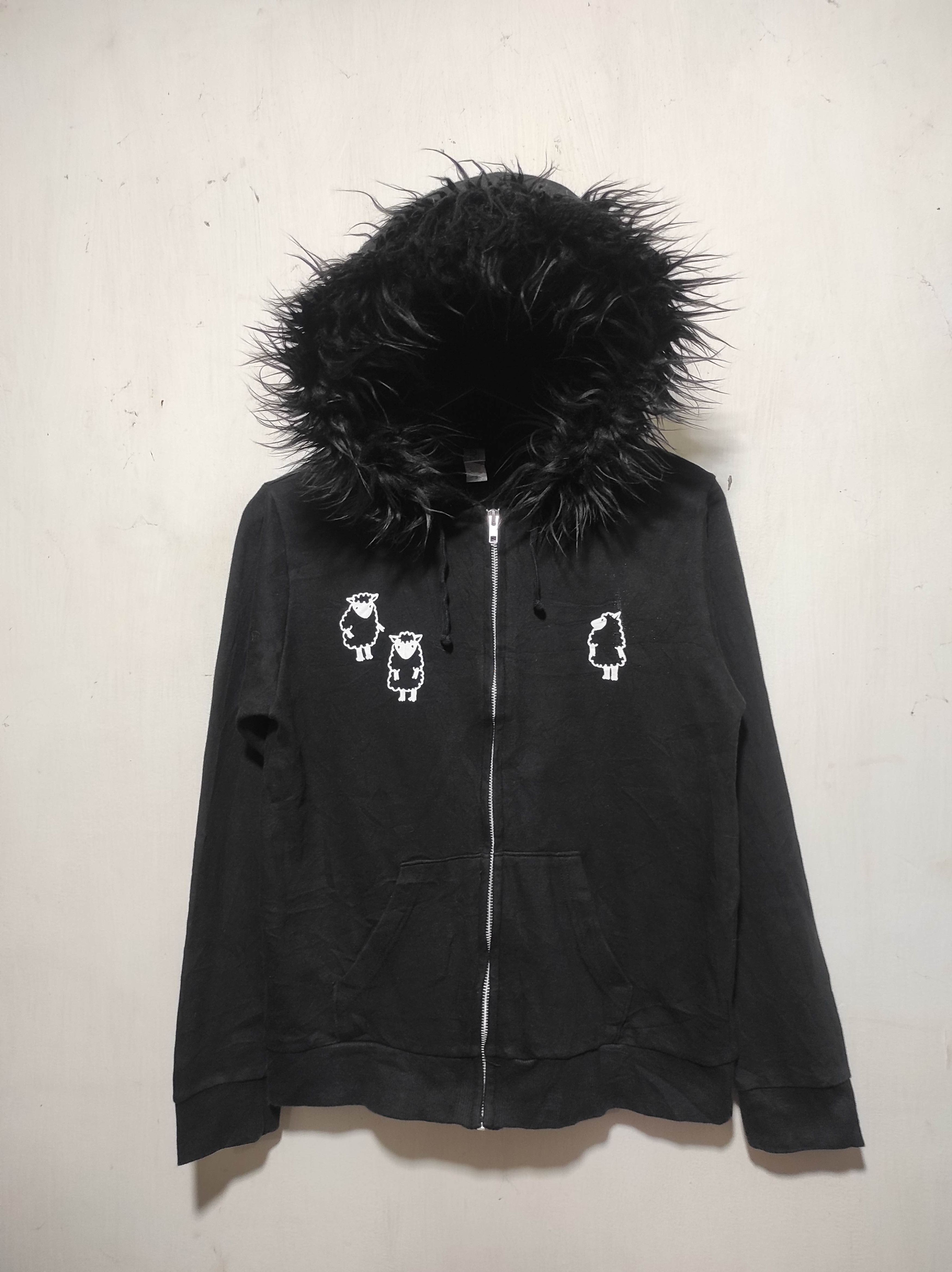 If Six Was Nine Truss black zipper Fur hoodie IfSixWasNine LGB style Size US S / EU 44-46 / 1 - 3 Thumbnail