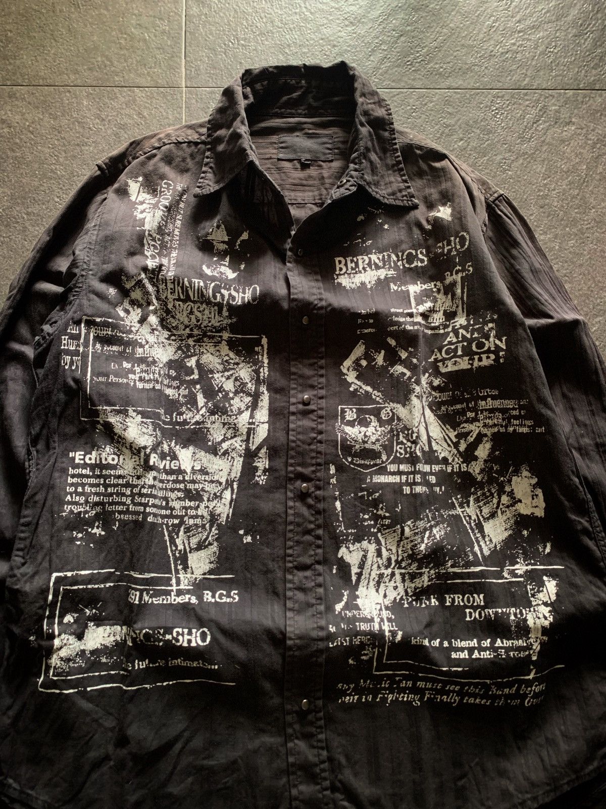 If Six Was Nine Bernings Sho Poem Skull Shirt Vkei Style Size US M / EU 48-50 / 2 - 2 Thumbnail