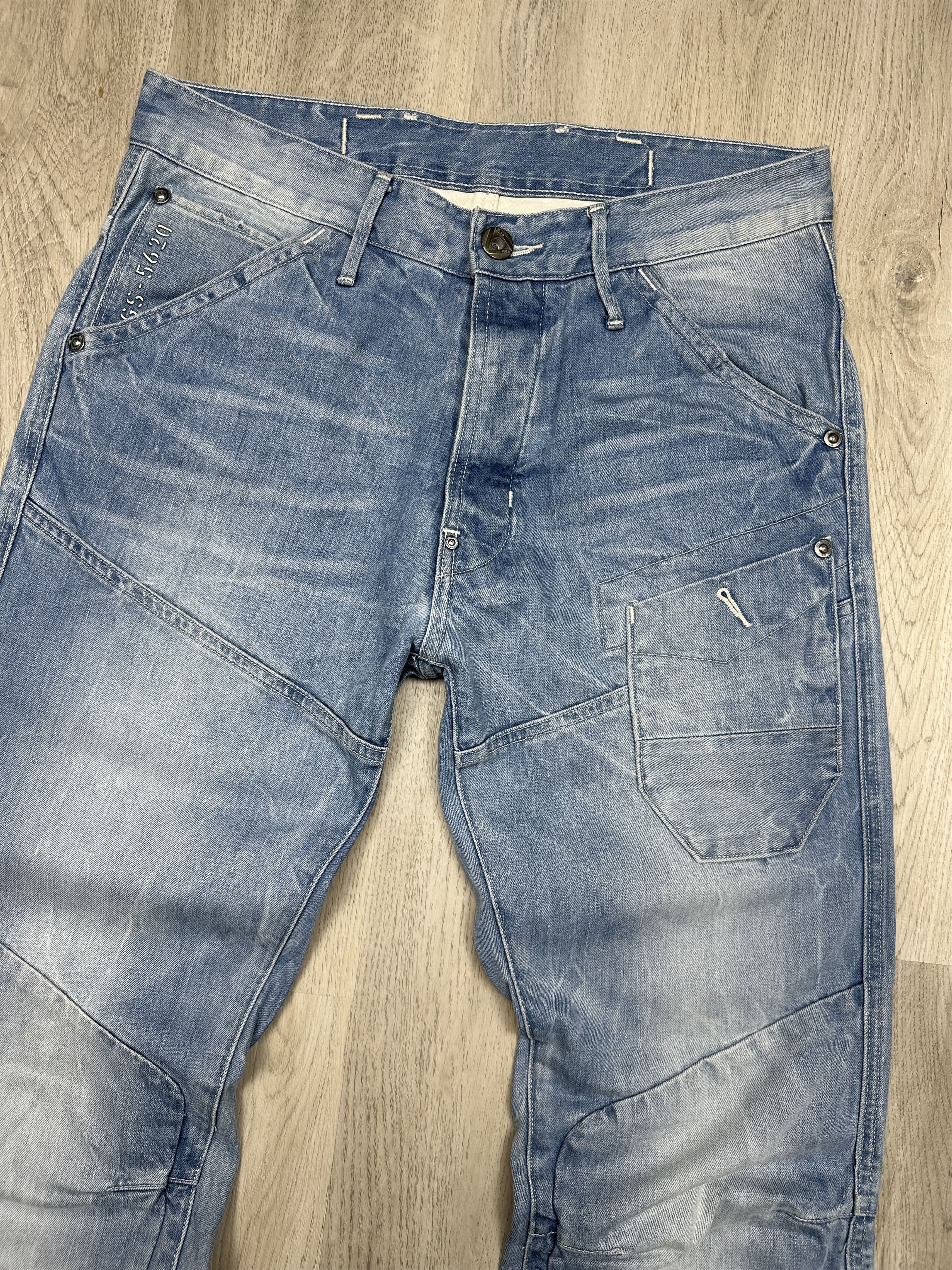 G-Star G Star Raw Skiff 5620 Tapered Denim Double Knee Pants Jeans Size US 31 - 5 Thumbnail