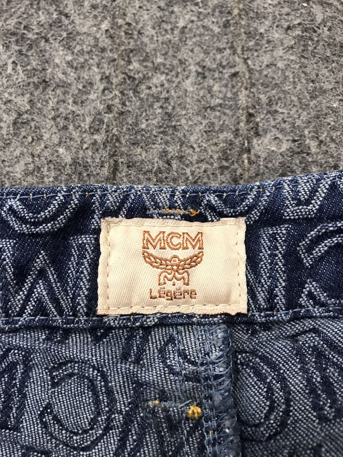MCM MCM Legere Jeans Nova Checked Monogram Logo Denim Size 29" - 8 Thumbnail