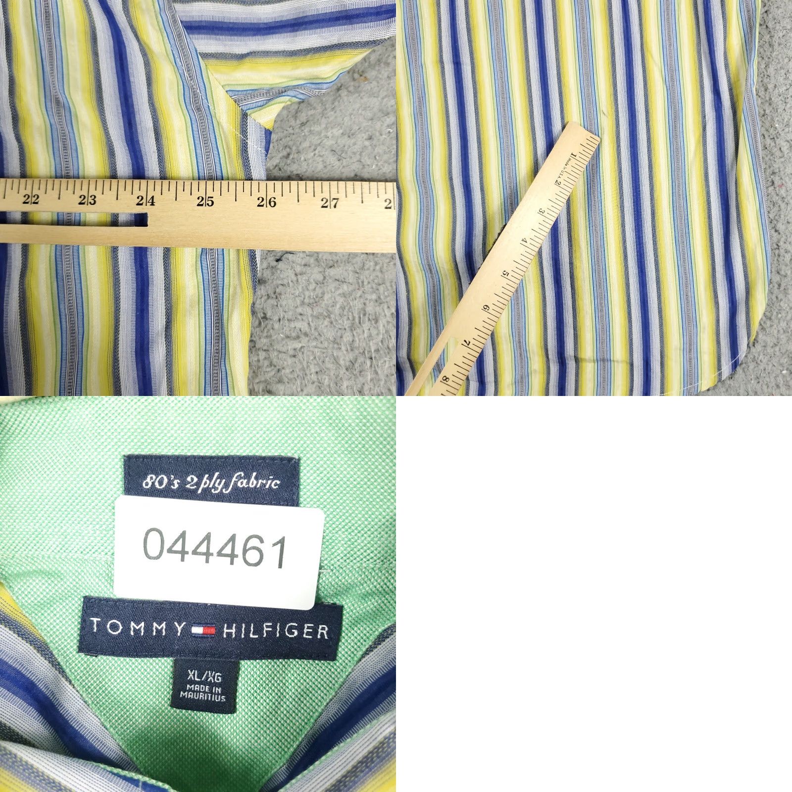 Tommy Hilfiger Tommy Hilfiger Shirt Mens XL Yellow Blue Striped Button-Up Long Sleeve Mens Size US XL / EU 56 / 4 - 8 Thumbnail