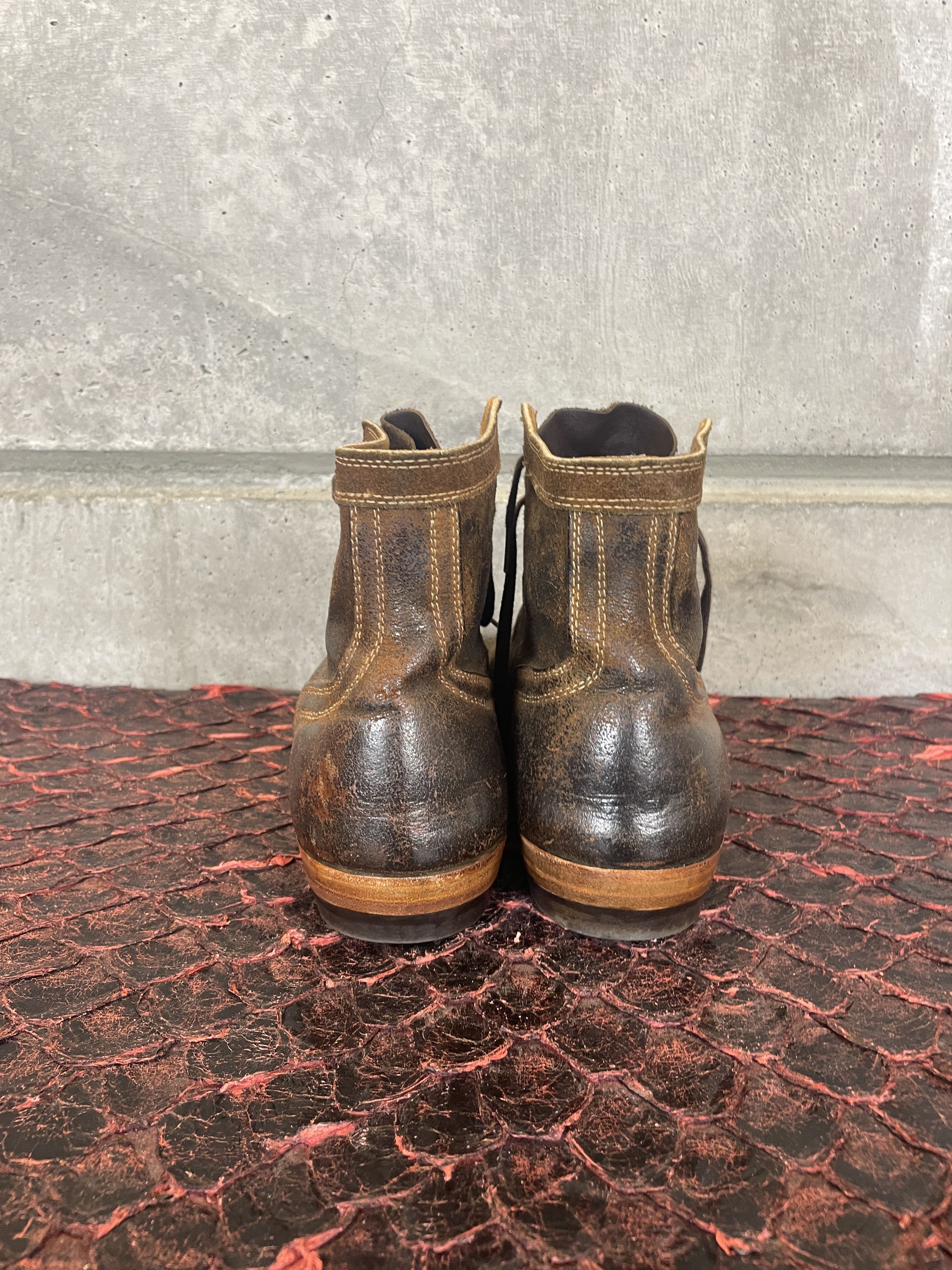 Vintage Vintage Brown Leather WW2 M-43 Service Waxed Boots Lofgren Size US 10 / EU 43 - 2 Thumbnail