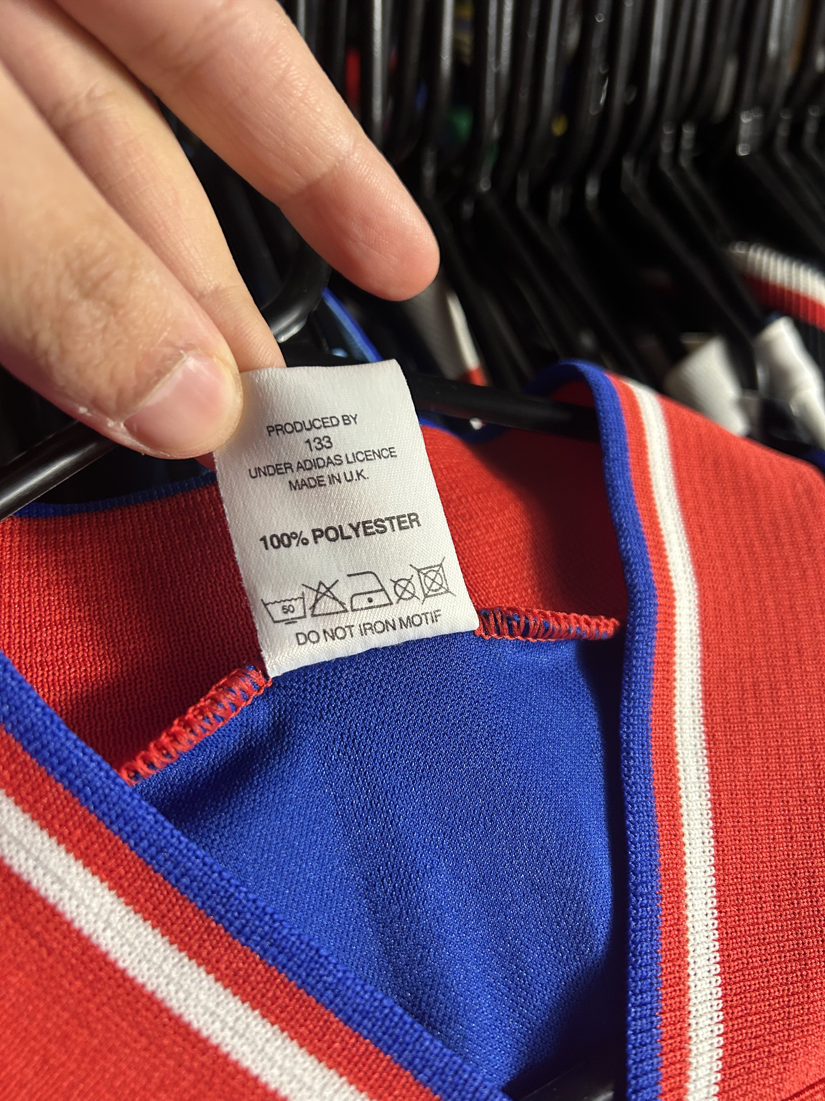 Adidas Rangers FC 1992/94 Home Jersey Size US L / EU 52-54 / 3 - 4 Thumbnail