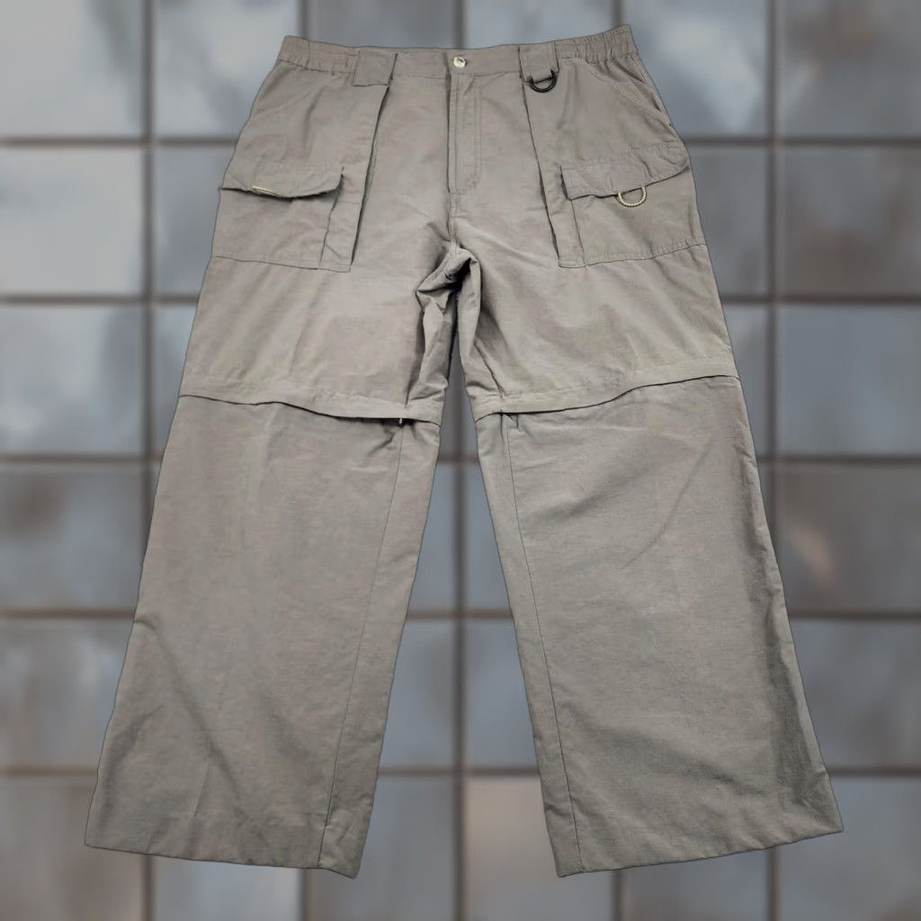 Vintage Rugged Earth Outfitters Pants Mens 34x24 Brown Convertible Cargo Hiking Outdoor Shirt Size US 34 / EU 50 - 1 Thumbnail